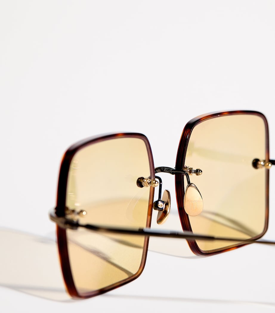 Titanium Square M5005 Sunglasses M5005 ANTIQUE GOLD Image 6