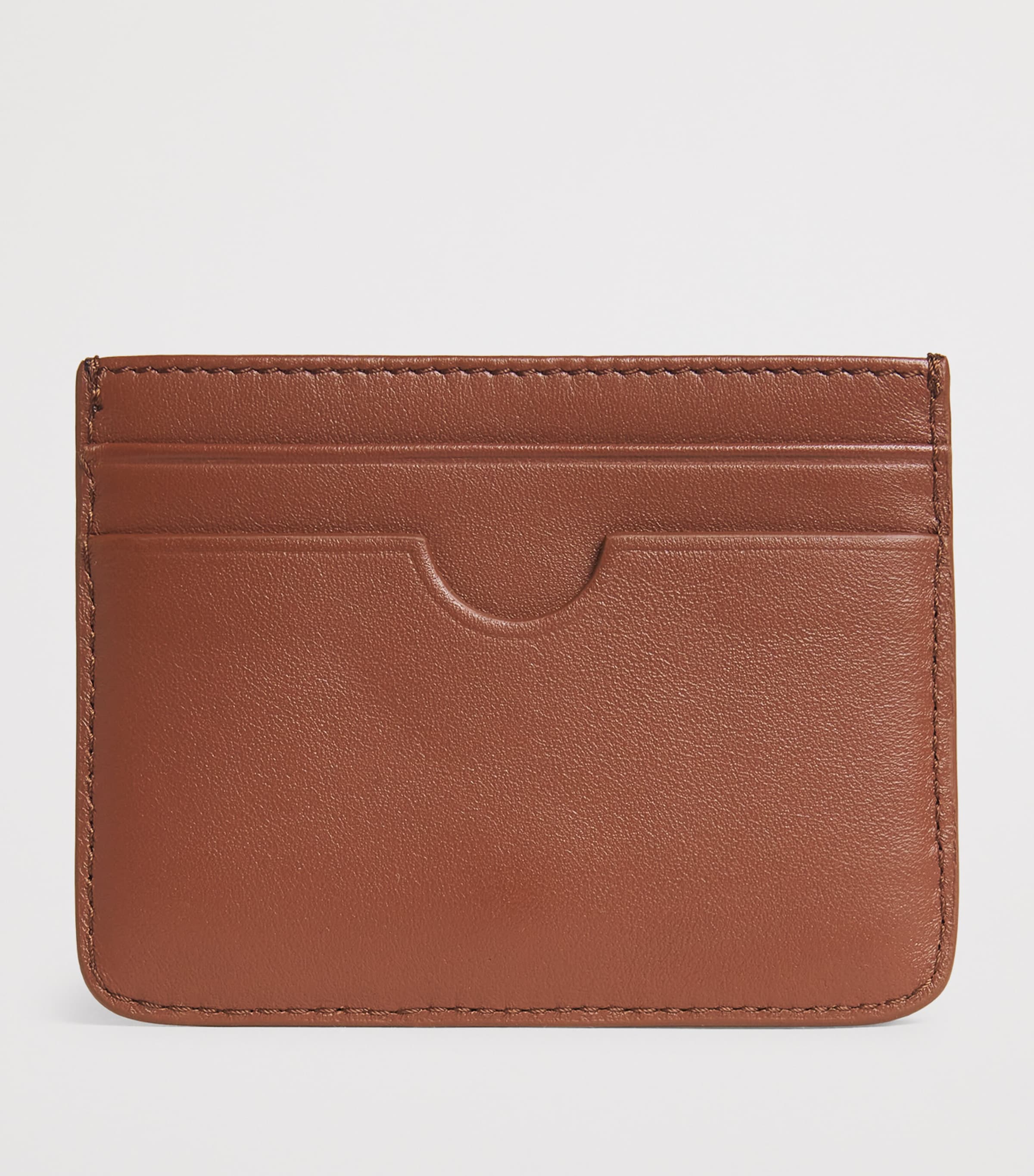 Leather Ami de Coeur Card Holder CARAMEL Image 2