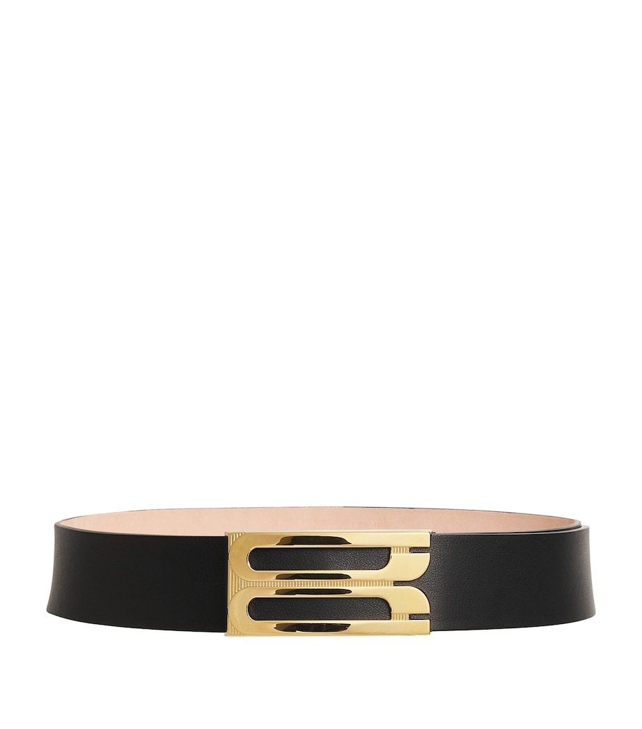 Jumbo Leather Frame Belt BLACK 1 Image 1