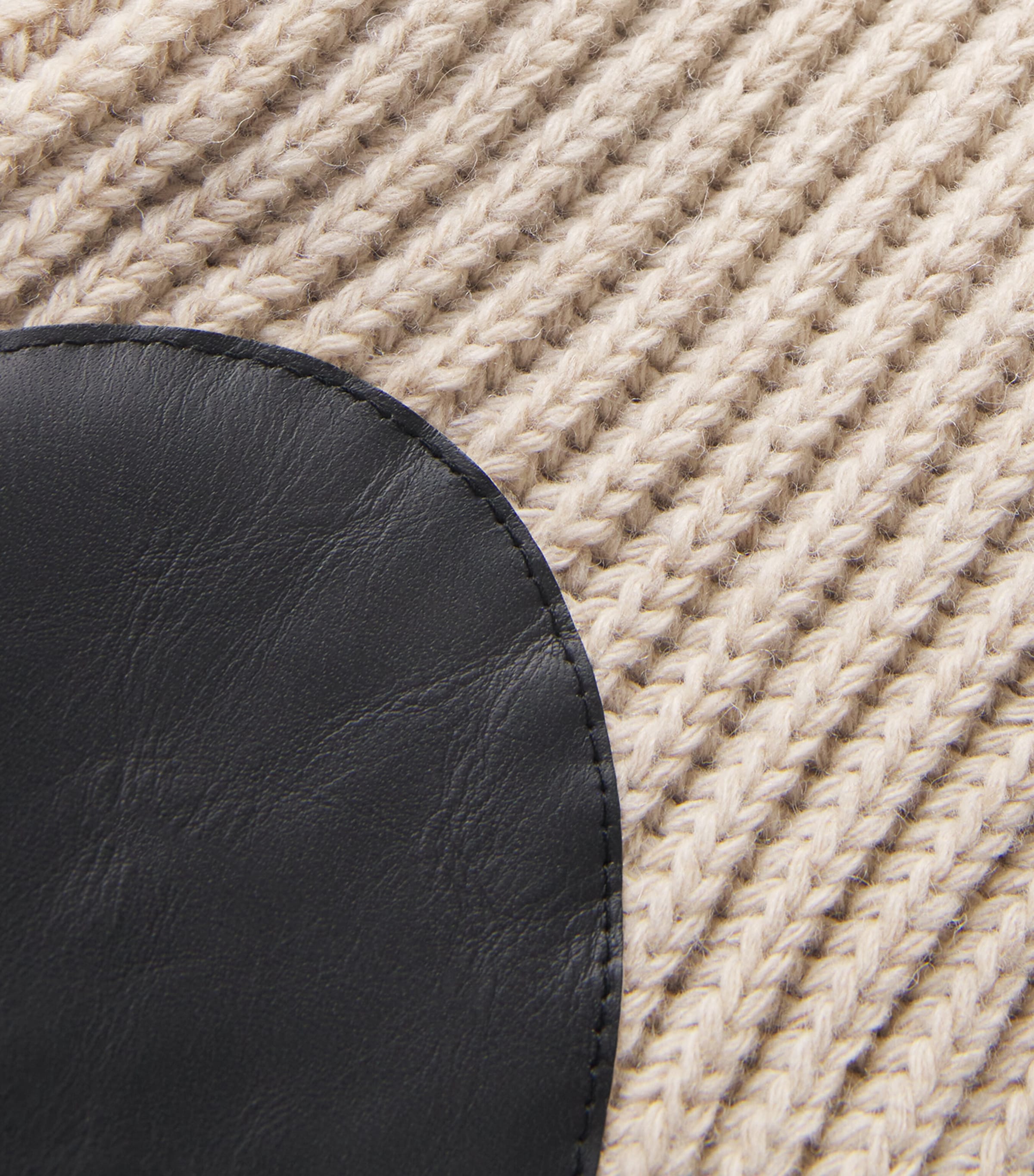 Wool-Blend Zip-Up Cardigan 806M - BEIGE MELANGE Image 5