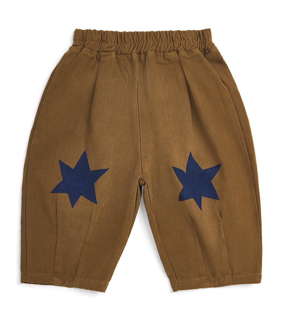 Contrast-Drawstring Sweatpants (8-12 Years) NAVY Image 1