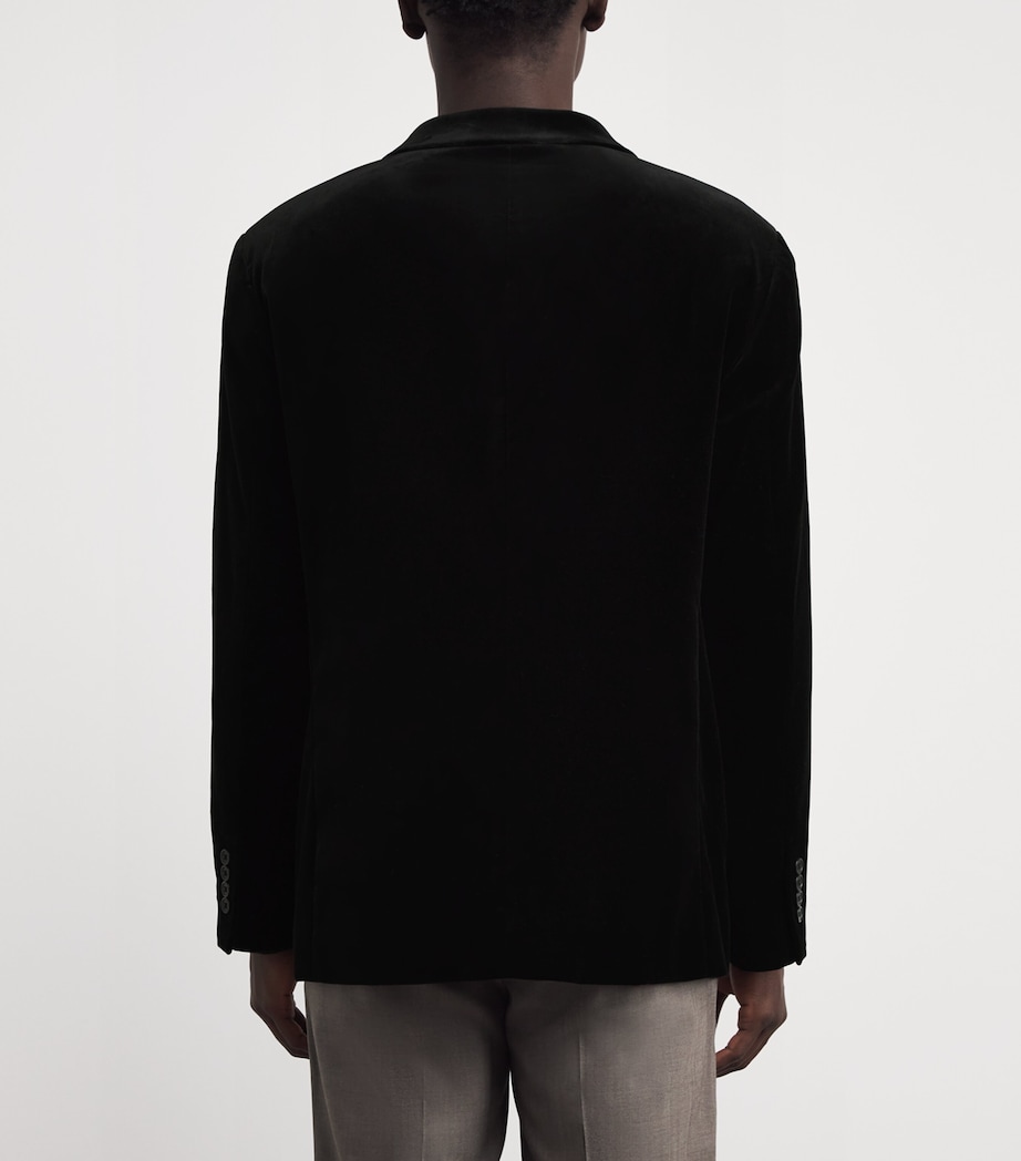 Velvet Blazer BLACK Image 4