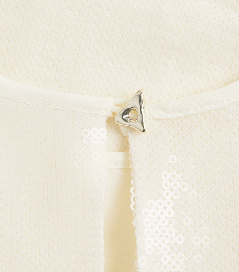 Sequin Sade Maxi Dress 111 PEARL Image 5