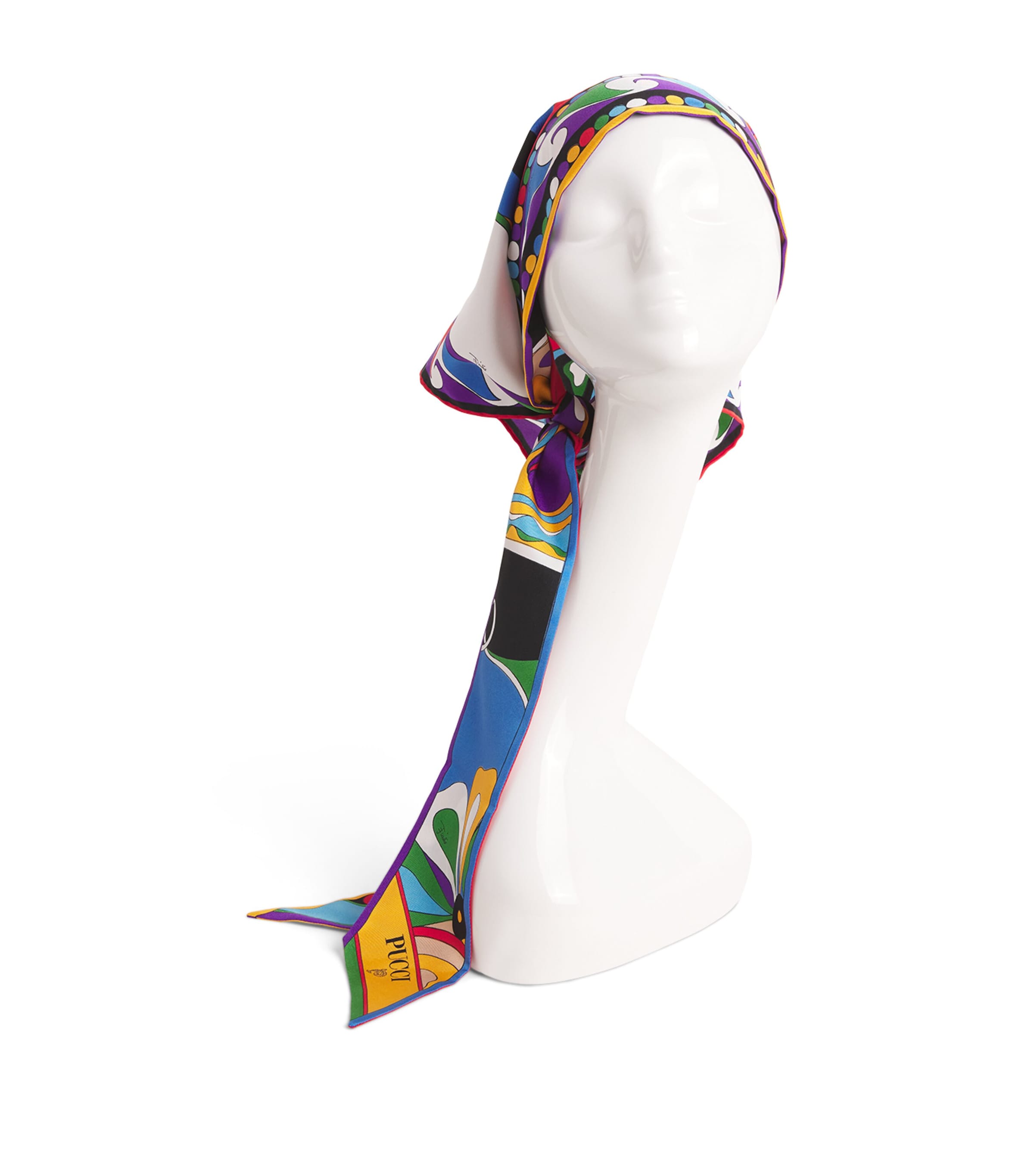 Pucci Silk Orchidee Print Scarf In Multi