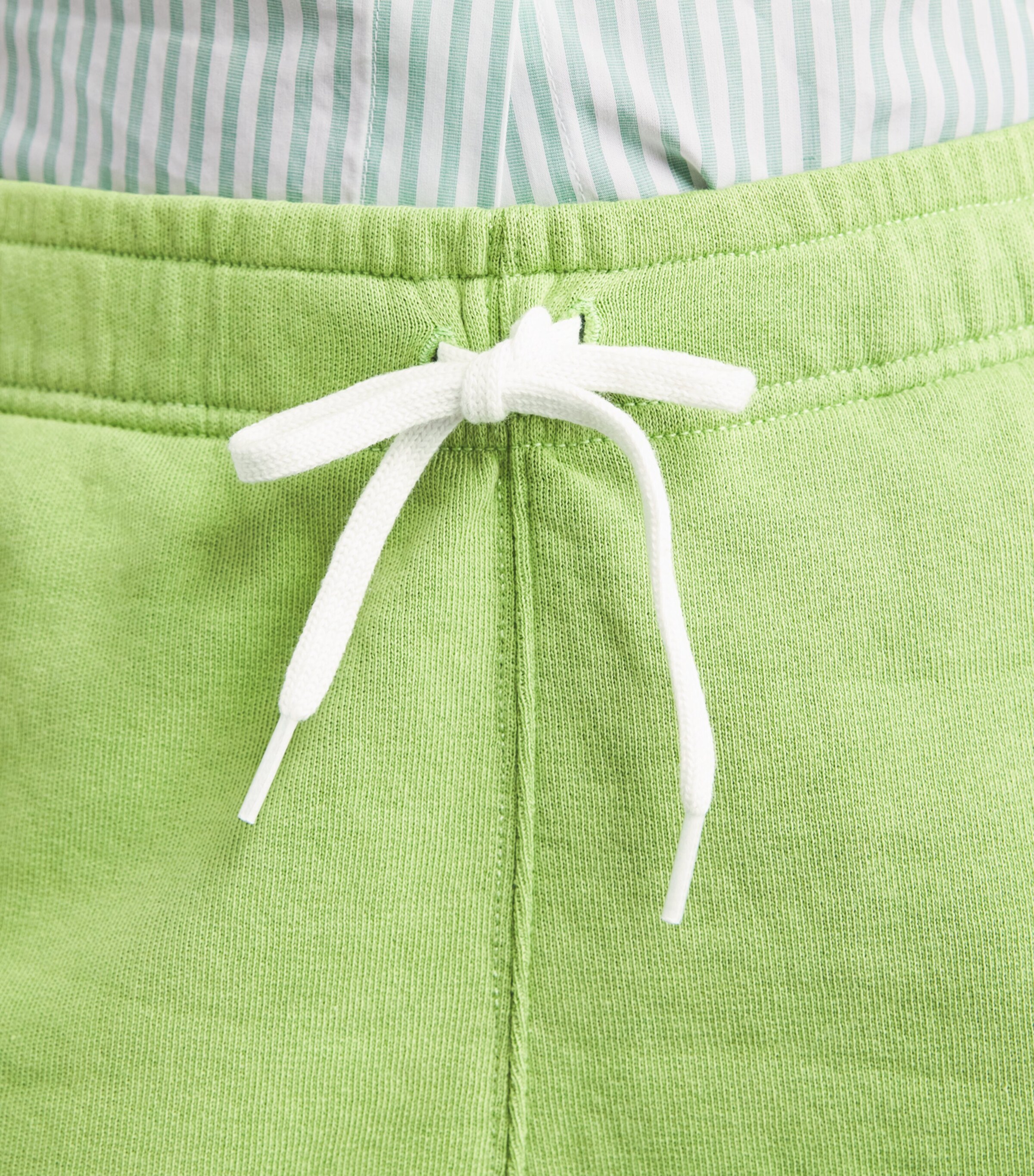 Polo Ralph Lauren Womens Fleece Cut-Off Shorts Parakeet Green Image 3