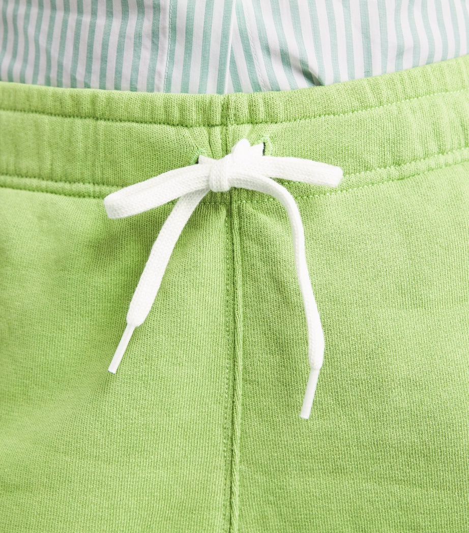 Polo Ralph Lauren Womens Fleece Cut-Off Shorts Parakeet Green Image 3