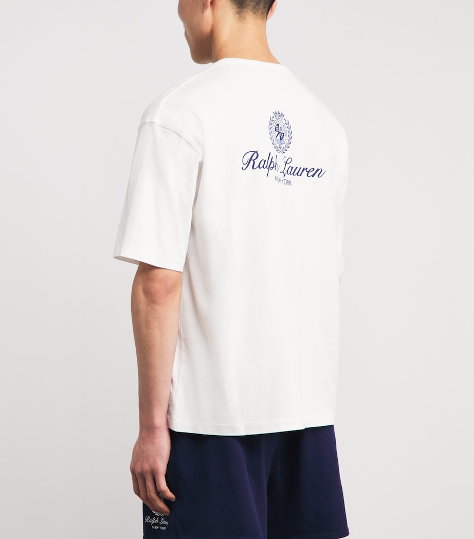 Polo Ralph Lauren Mens Cotton Logo Crest T-Shirt White Image 4