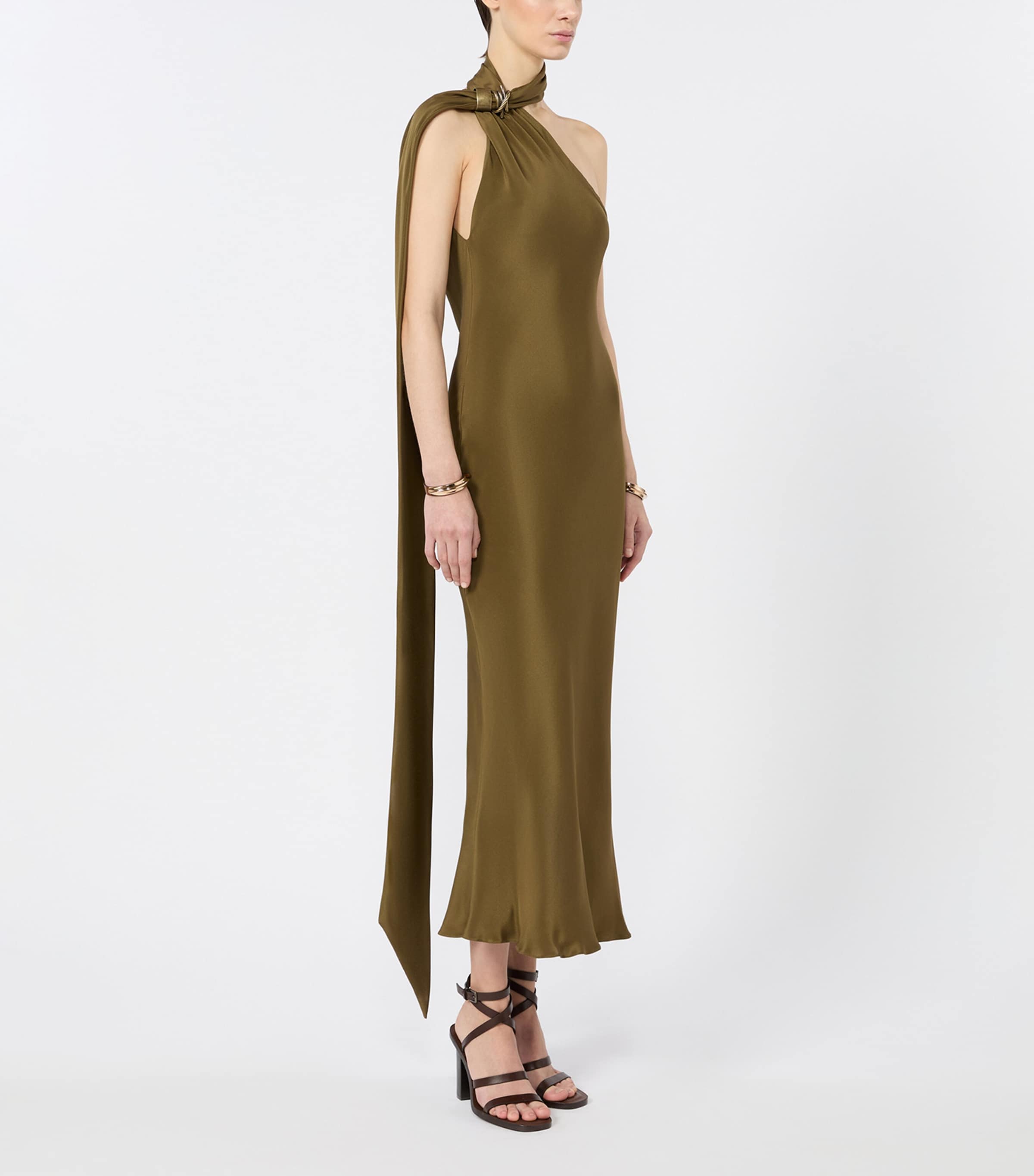 silk midi dress uk Bronwyn Silk Midi Dress