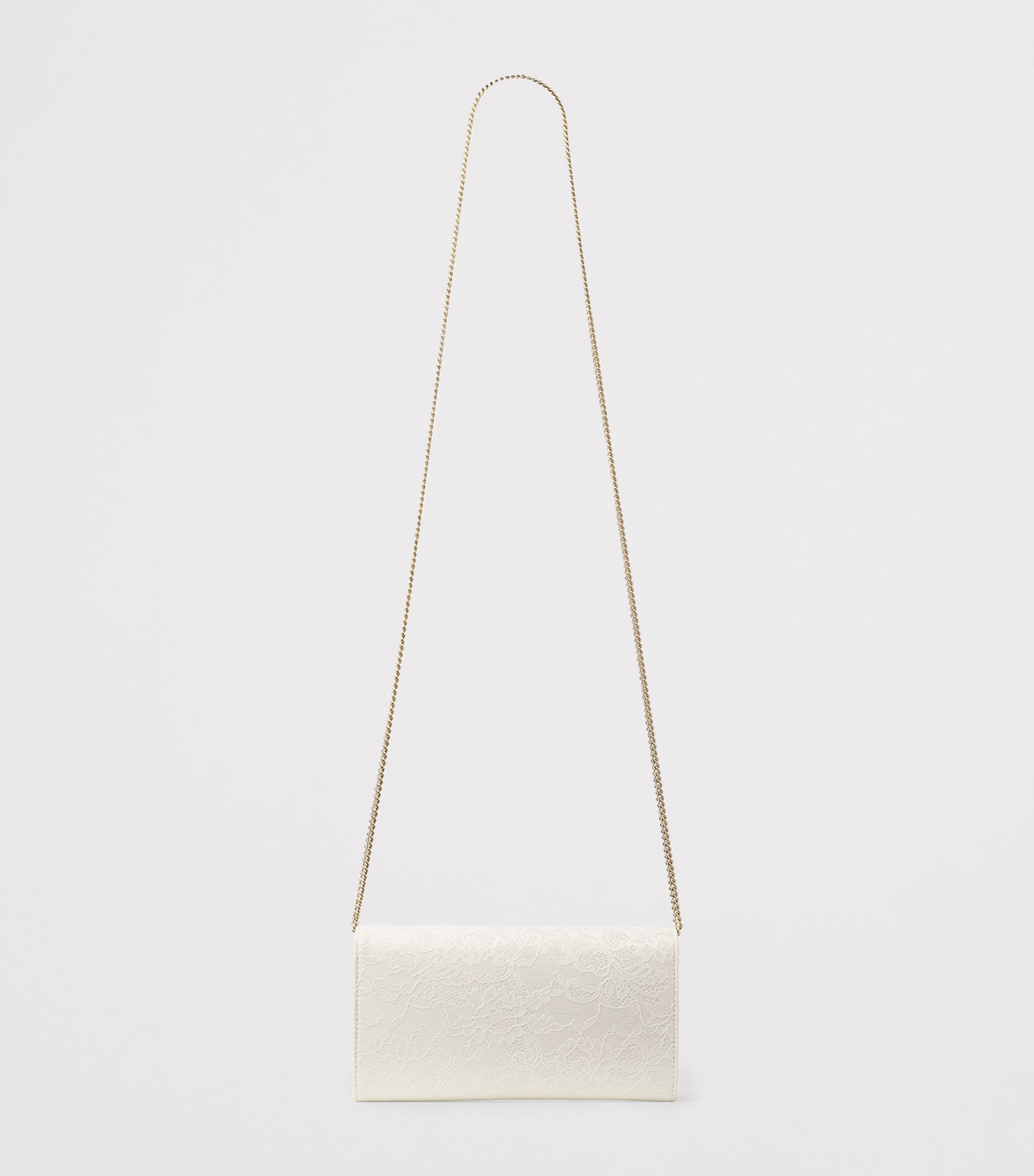 Lace Emmie Clutch Bag IVORY/LIGHT GOLD Image 5