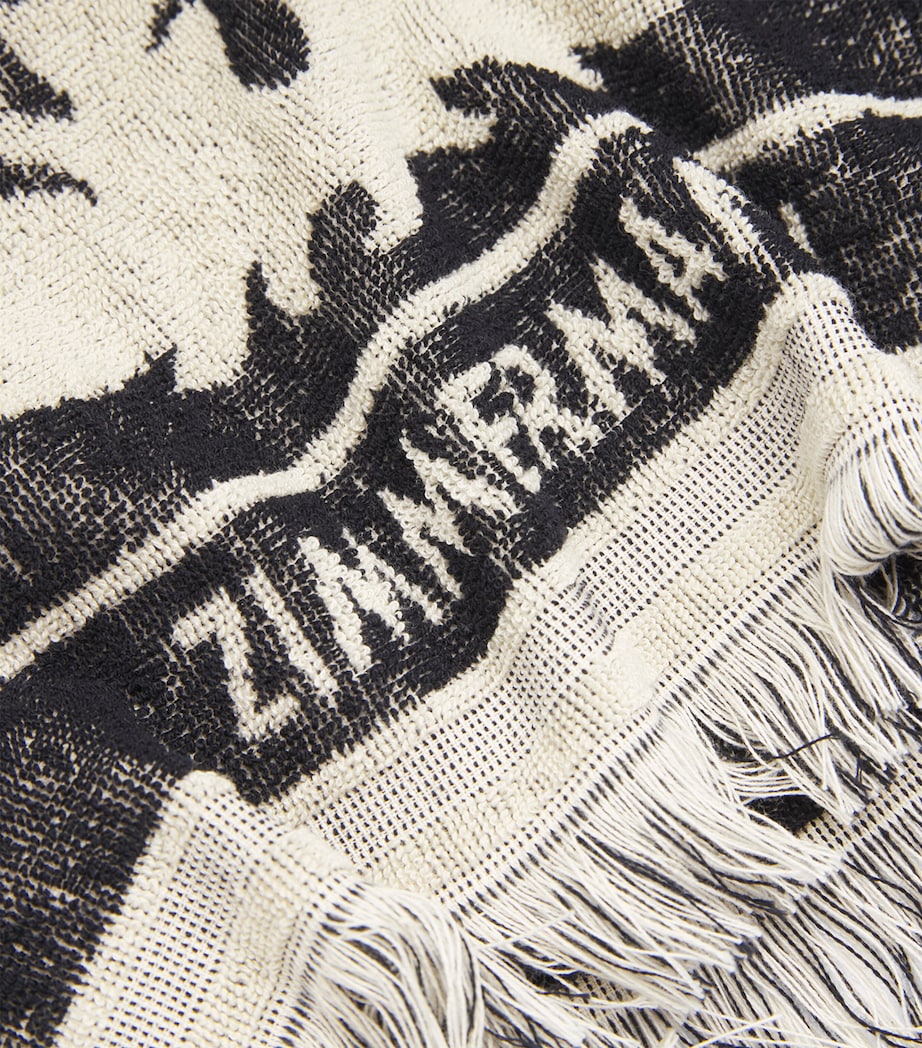 Cotton Towelling Coco Mini Dress BLCR/BLACK/CREAM Image 5