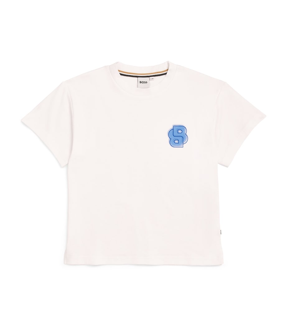 BOSS Kidswear Cotton Logo T-Shirt (4-16 Years) White Image 1