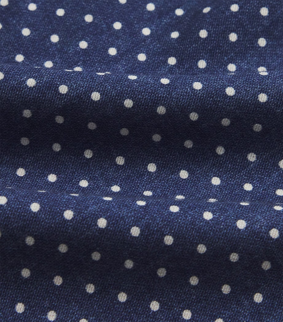 Cotton-Wool Printed Pocket Square BLU Image 3