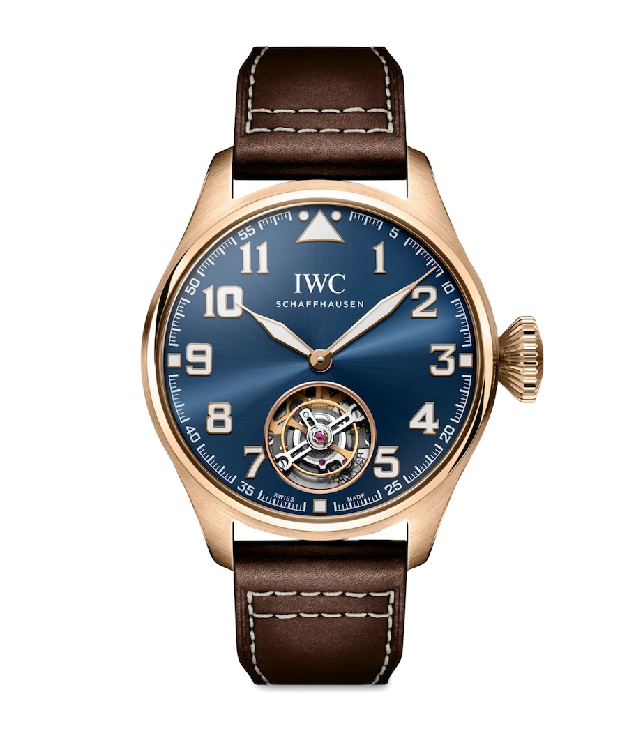 Yellow Gold Big Pilot’s Tourbillon Le Petit Prince Watch 43mm BLUE Image 1