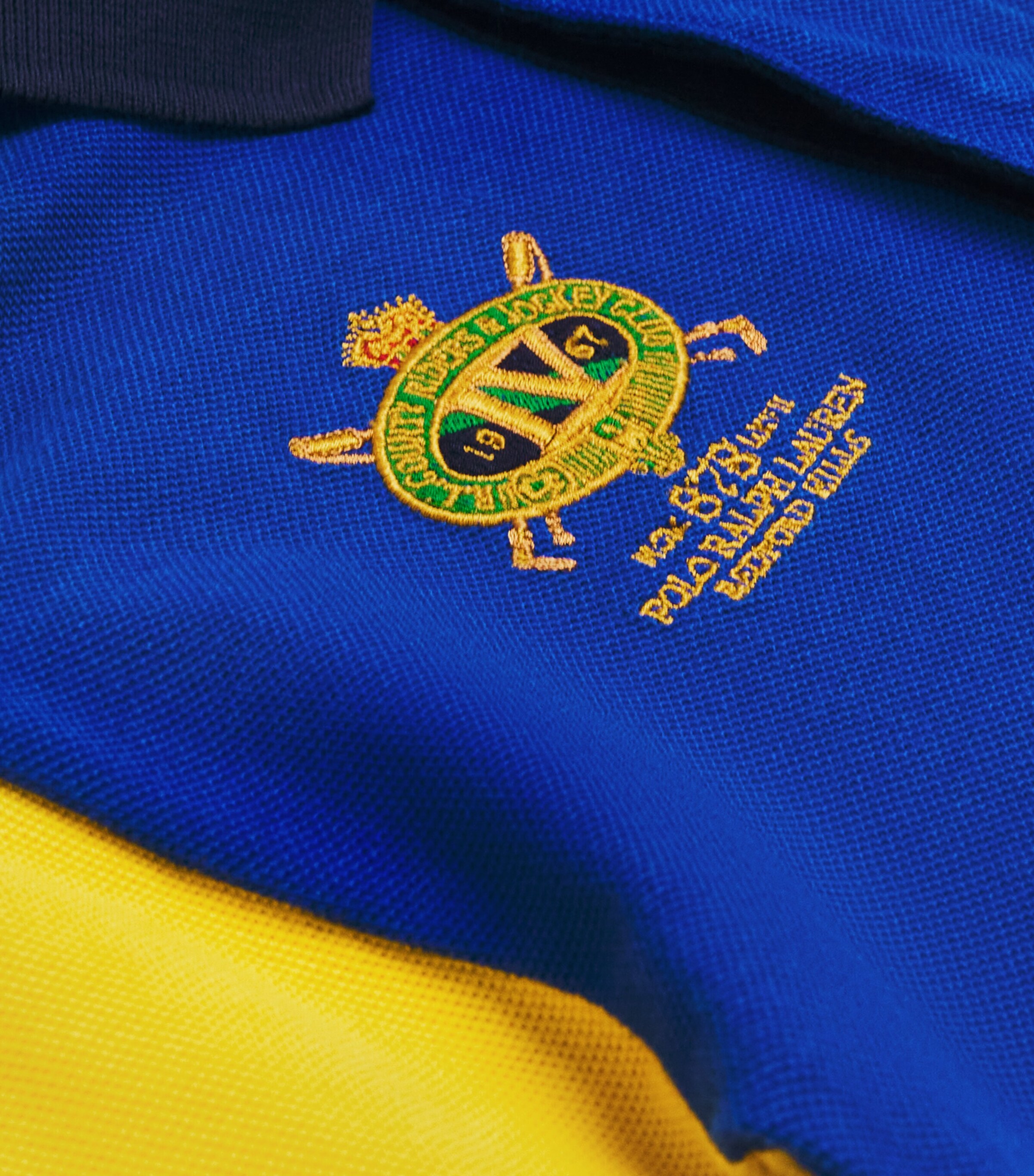 Cotton Stripe Polo Dress (2-6 Years) BLUE Image 3