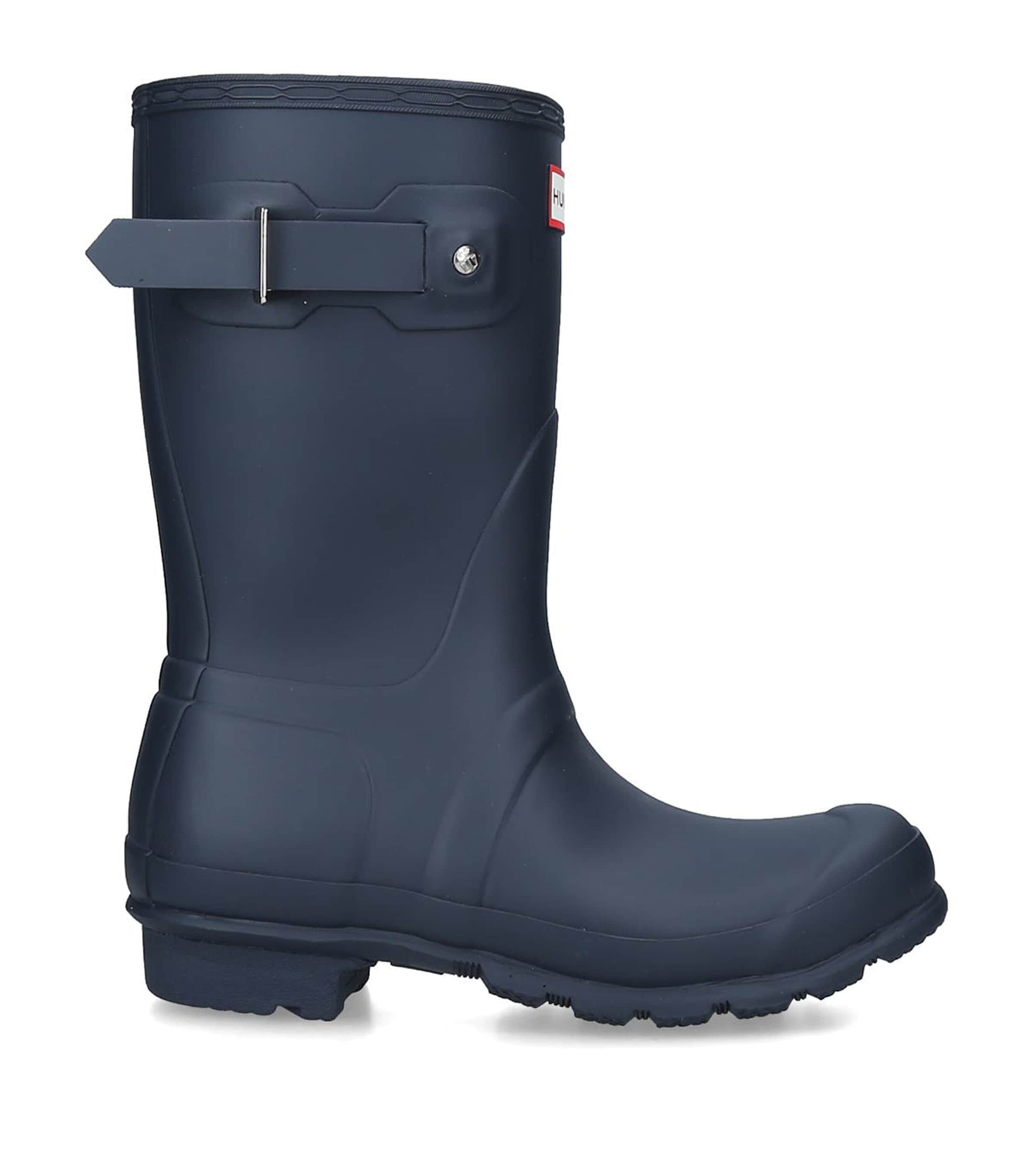 Hunter Original Short Welly Boots Navy Image 3