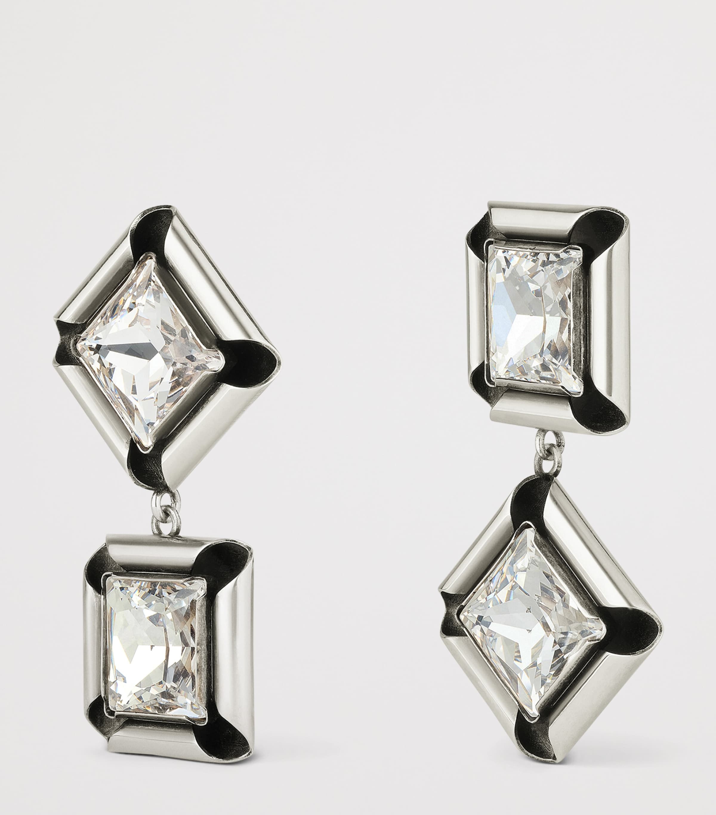Givenchy Deconstructed Earrings Antic Silvery Image 3