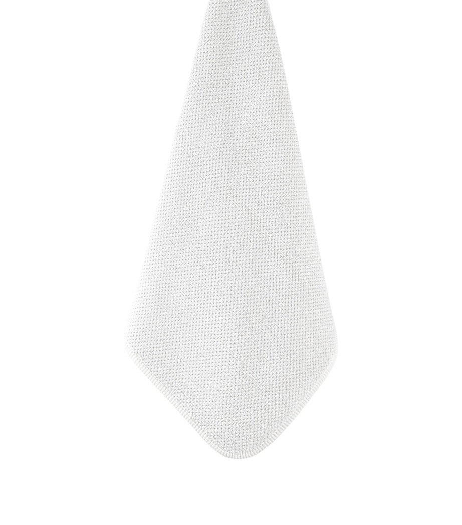 Bee Waffle Washcloth (30cm x 30cm) WHITE Image 4