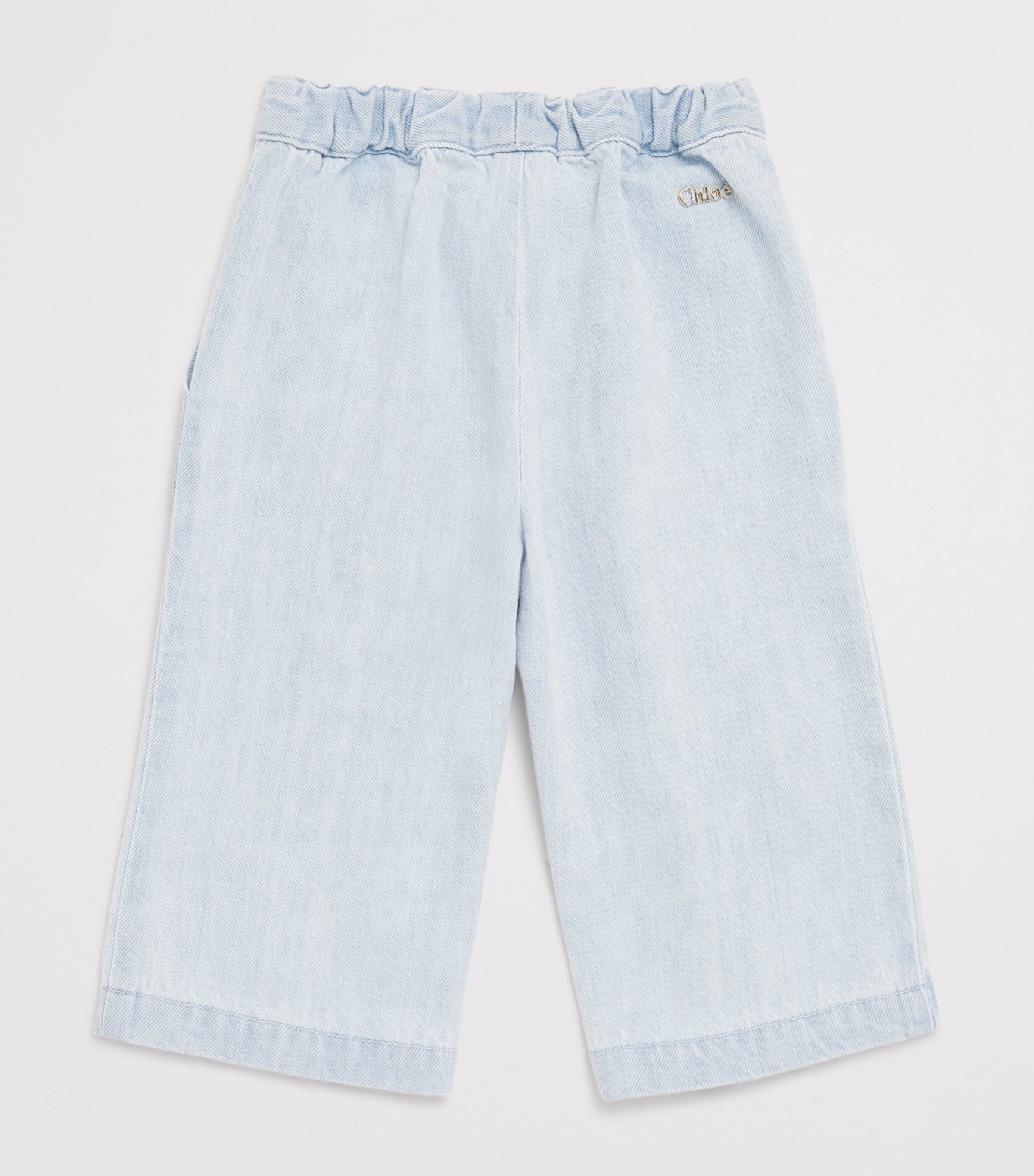 Chloé Kids Logo Appliqué Straight Jeans  (6-36 Months) Image 2
