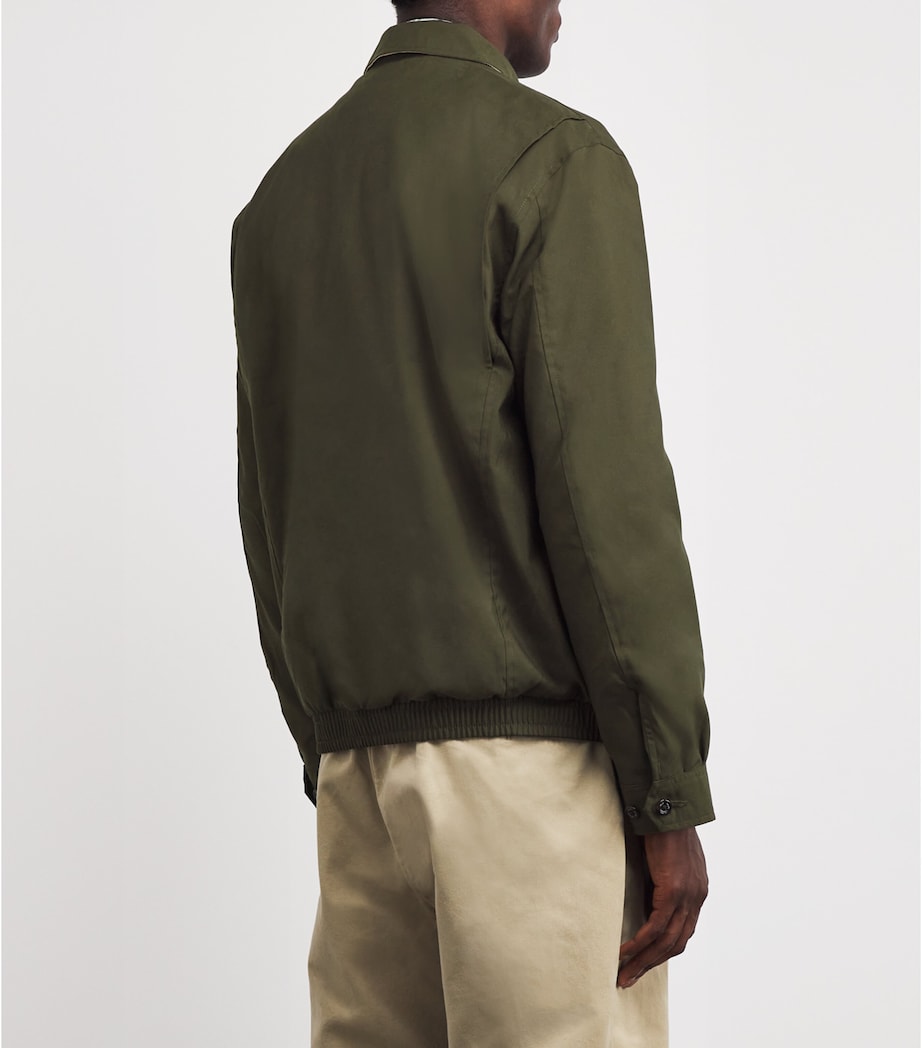 Water-Repellent Harrington Jacket DARK GREEN Image 4