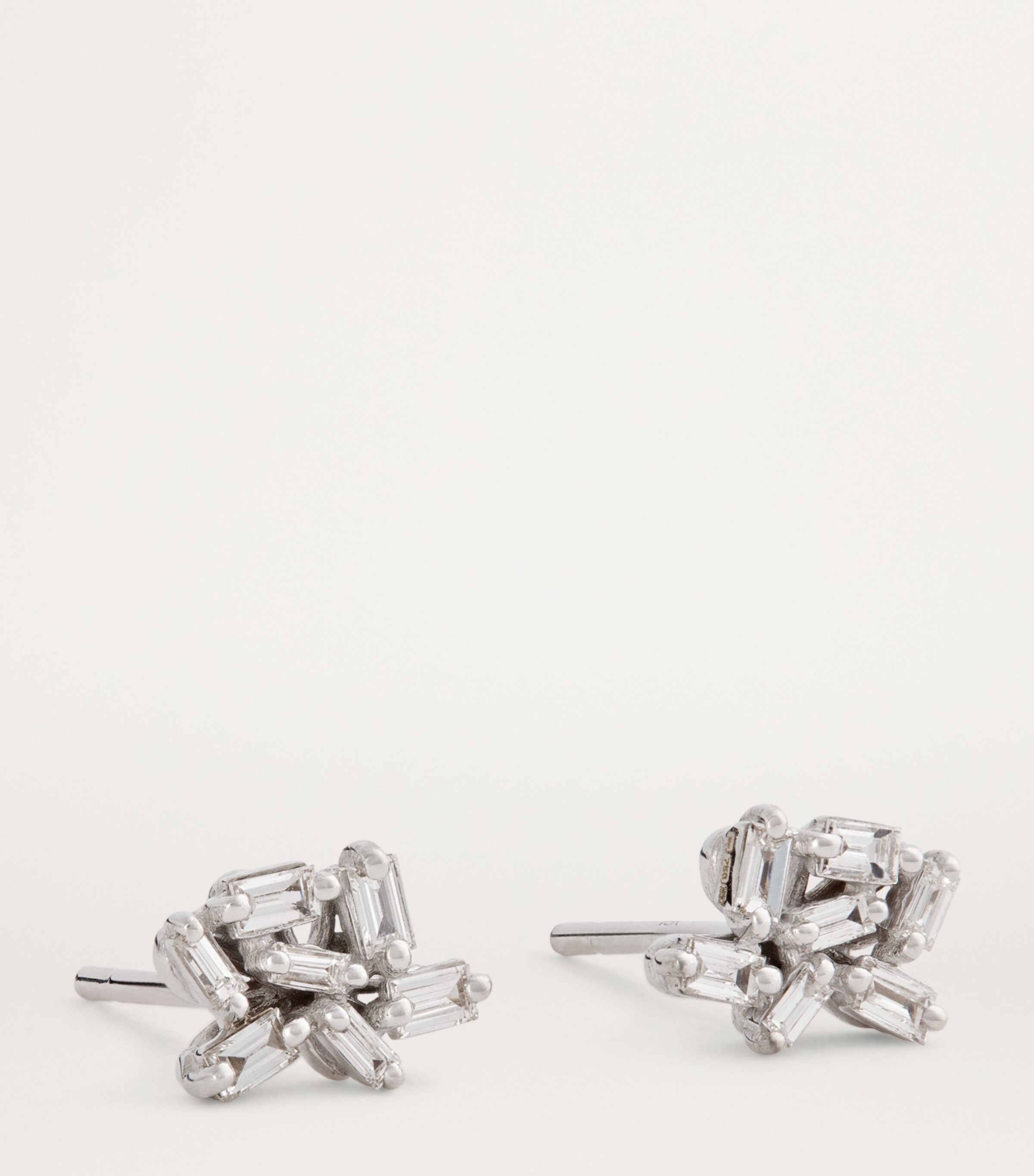 Suzanne Kalan White Gold and Diamond Classic Cluster Stud Earrings Wg/wd Image 3