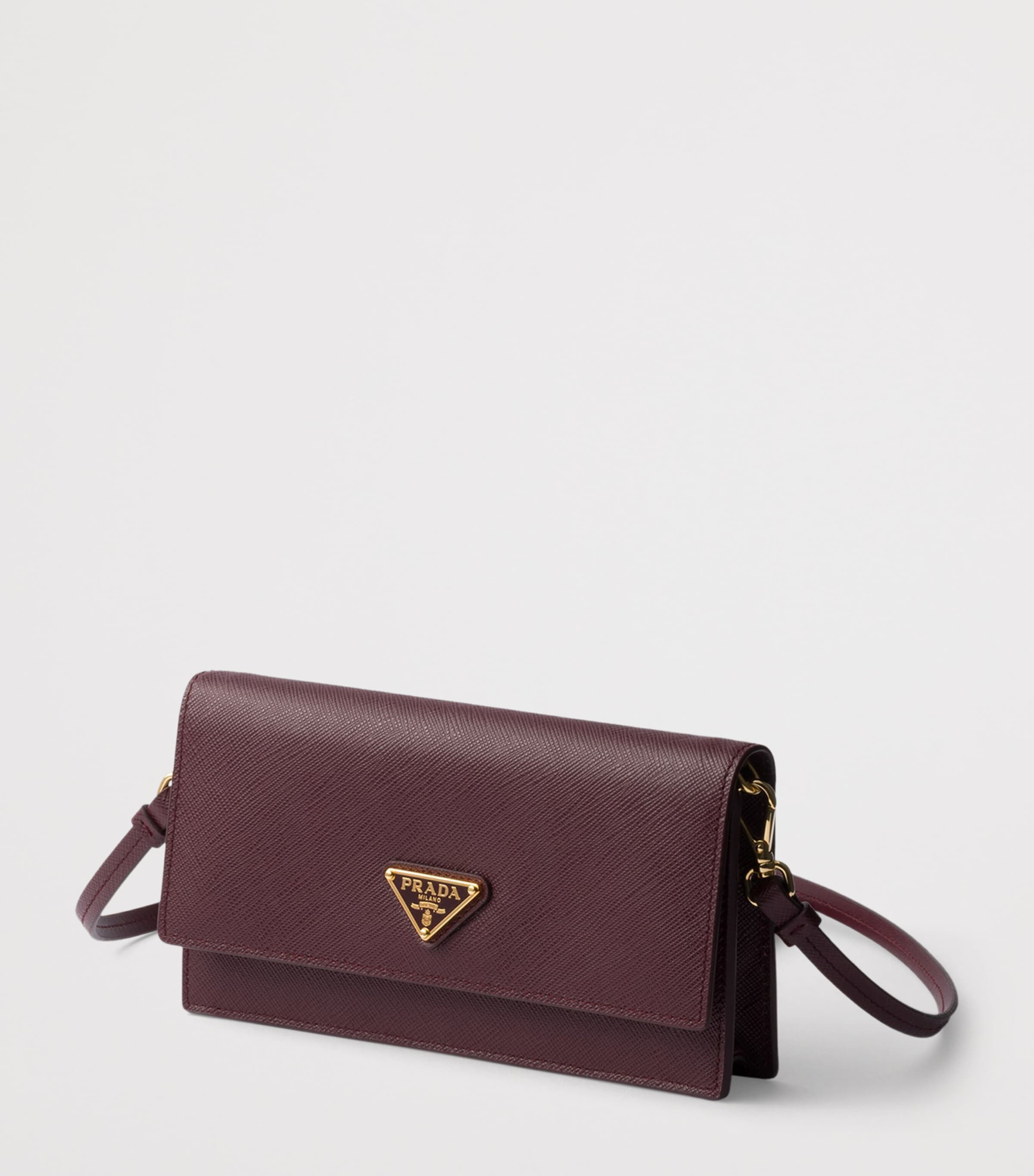 Prada Mini Saffiano Leather Clutch Bag Image 2