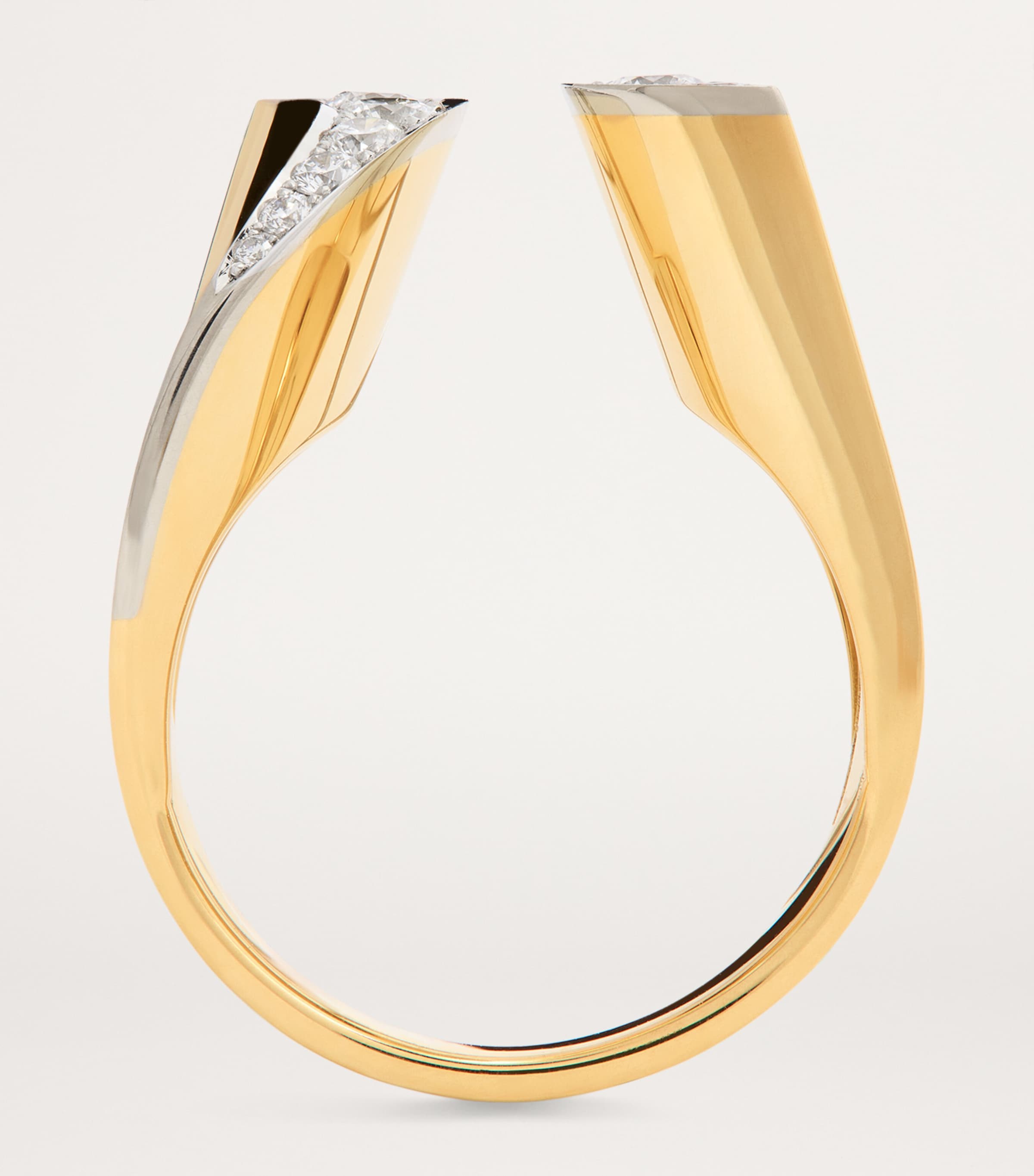 Yellow Gold and Diamond Margareta Pinky Ring YELLOW GOLD Image 3