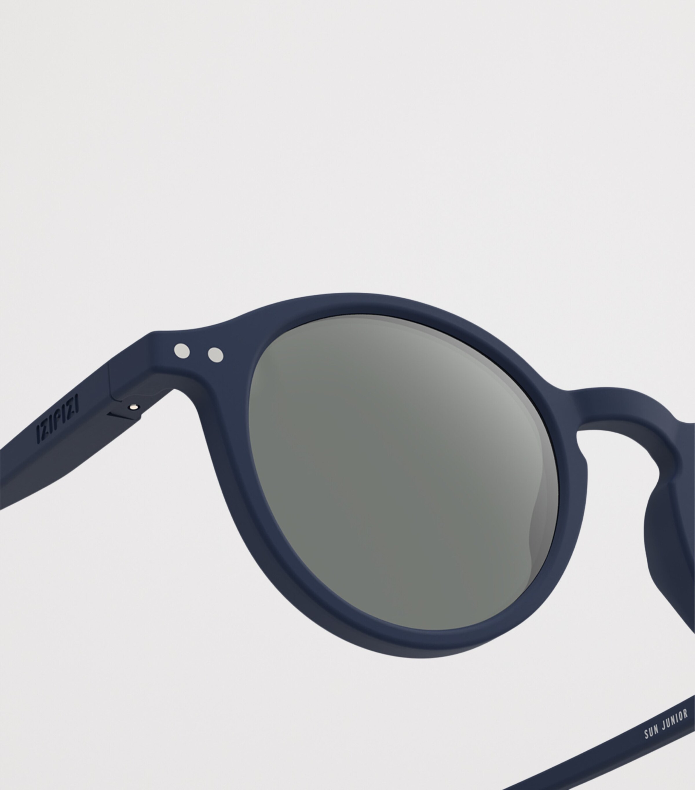 IZIPIZI KIDS #d Round Sunglasses (7-11 Years) Navy Blue Image 3