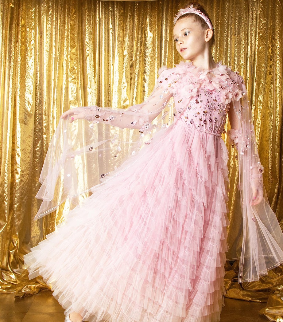 Embellished Zahra Cape FAIRY FLOSS Image 5