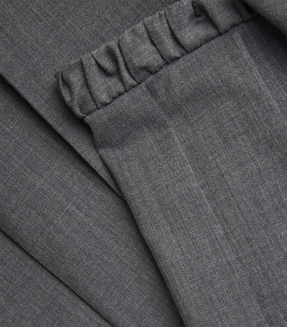 Pleated Longline Shorts GREY Image 5