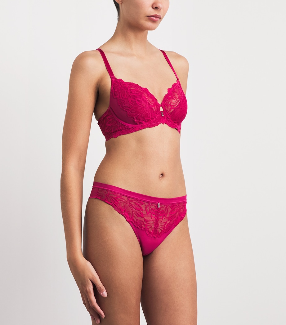 Wacoal Womens Abéllia Underwire Bra Vivacious Pink (vik) Image 2