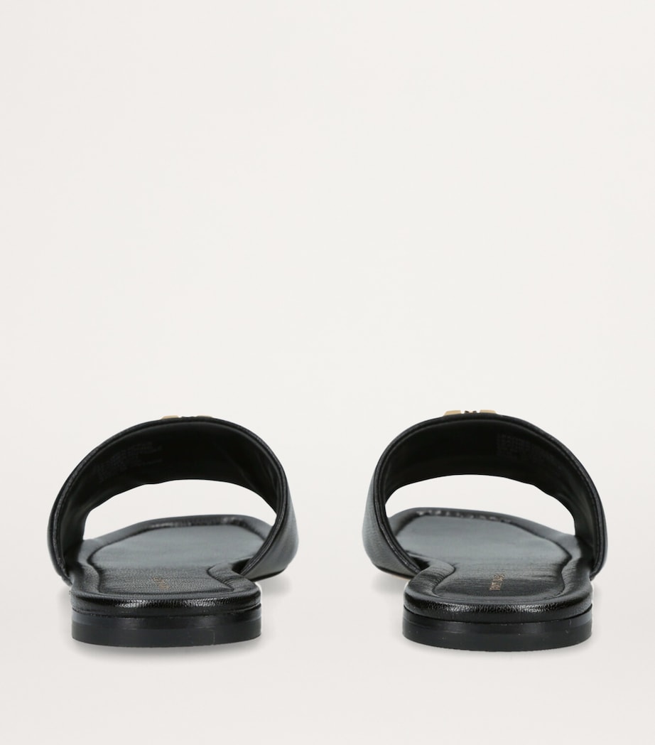 Leather Eleanor Slides BLACK Image 2