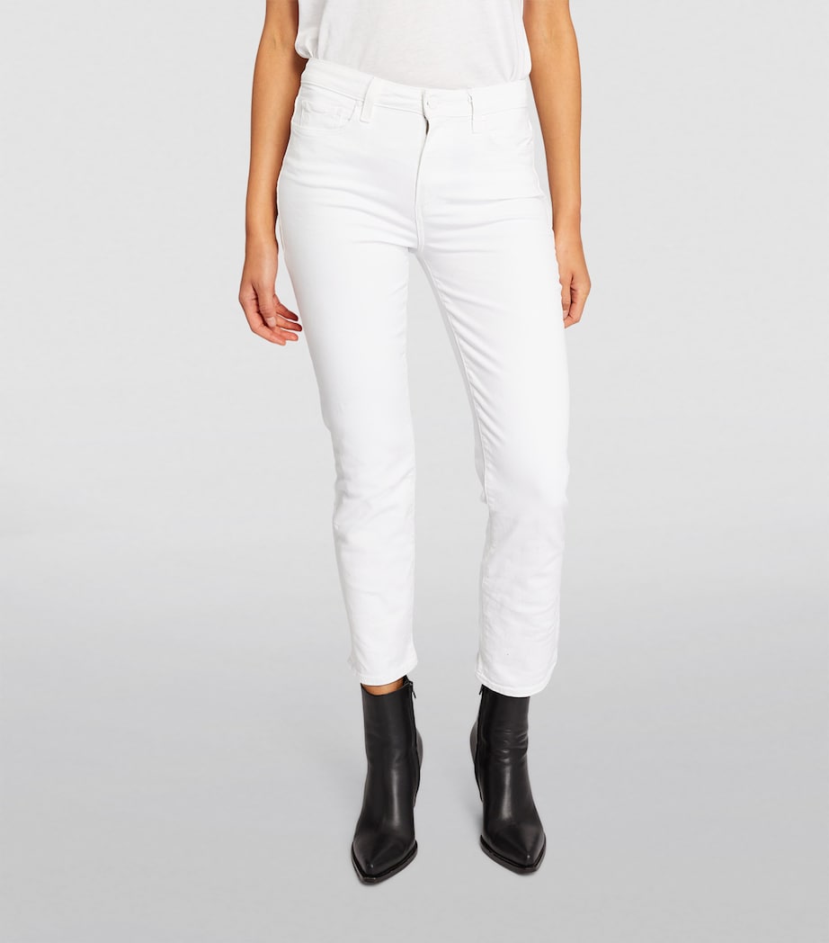 Cindy High-Rise Straight Jeans CRISP WHITE Image 3