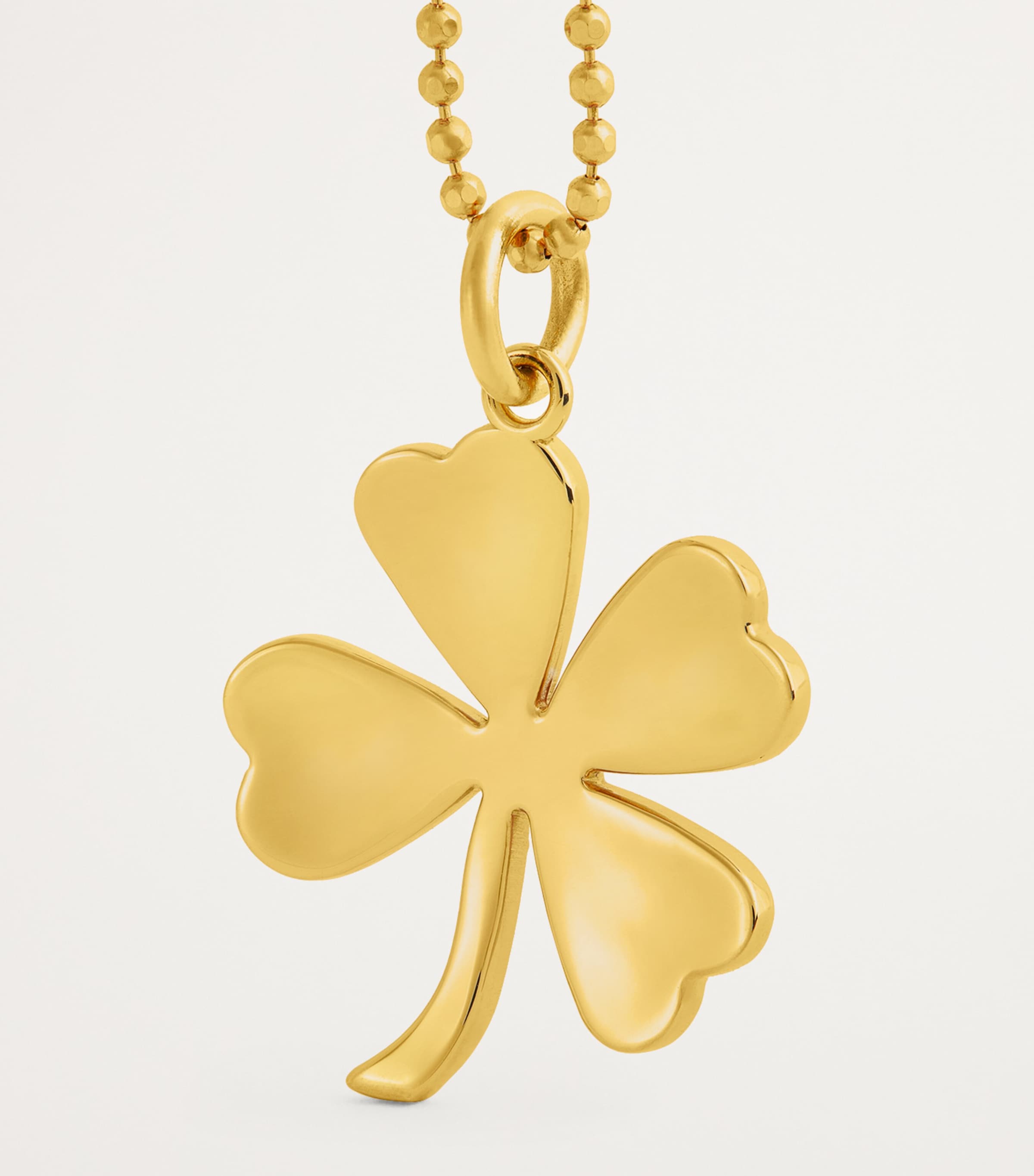 Yellow Gold Edith Clover Necklace YELLOW GOLD Image 4