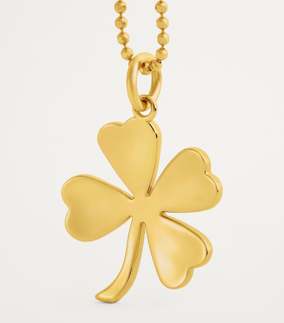 Yellow Gold Edith Clover Necklace YELLOW GOLD Image 4
