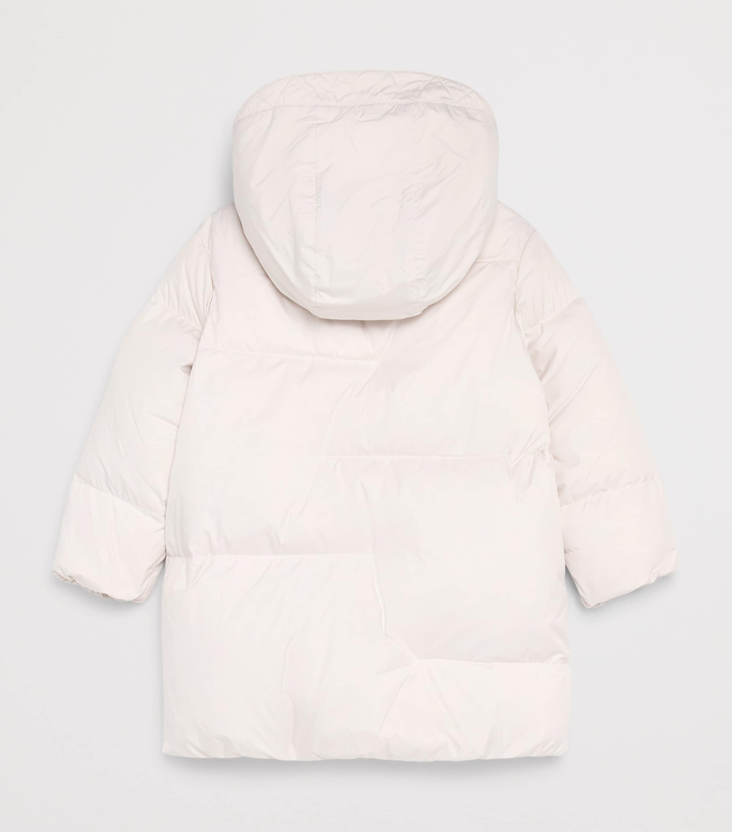 Emporio Armani Kids Giacca Puffer Jacket White Sand Image 2