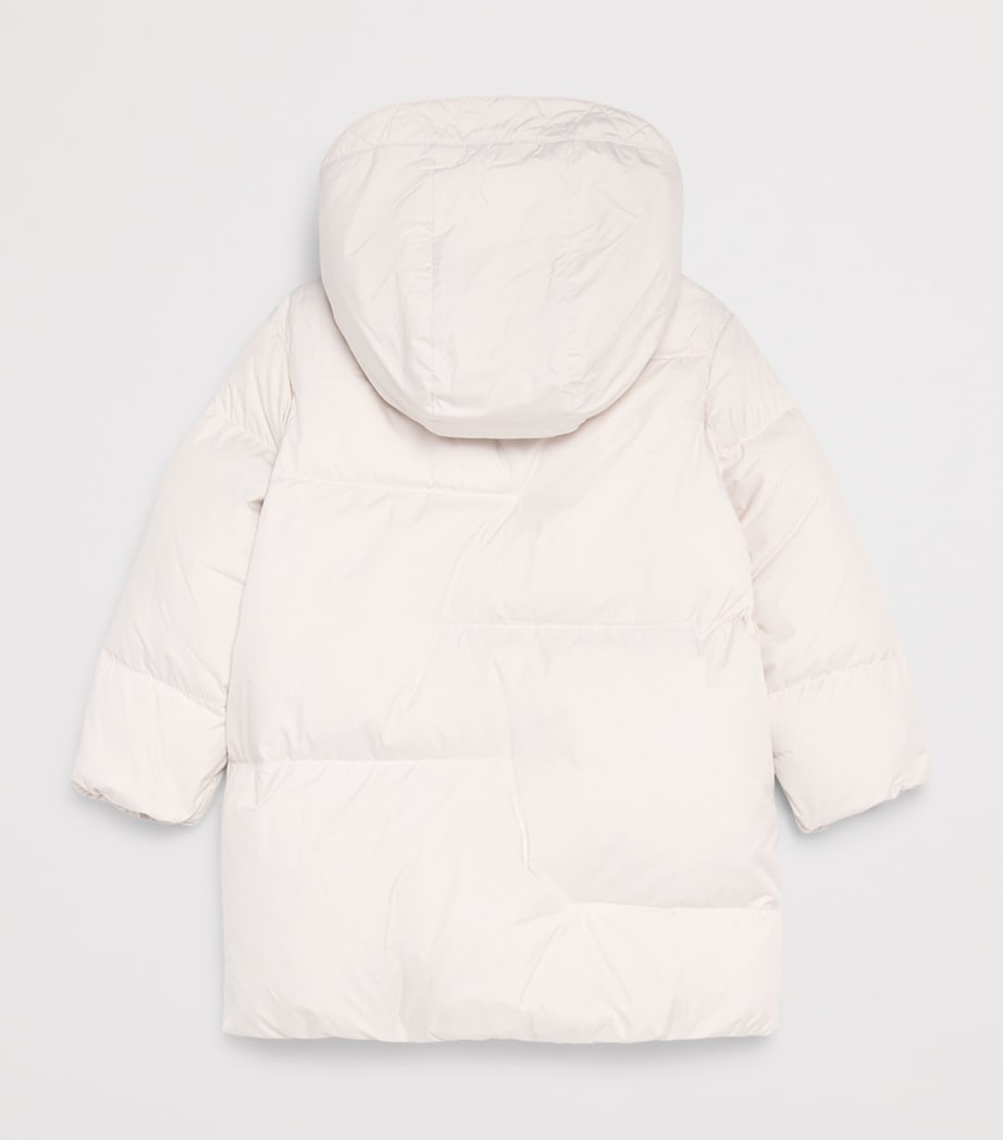 Emporio Armani Kids Giacca Puffer Jacket White Sand Image 2
