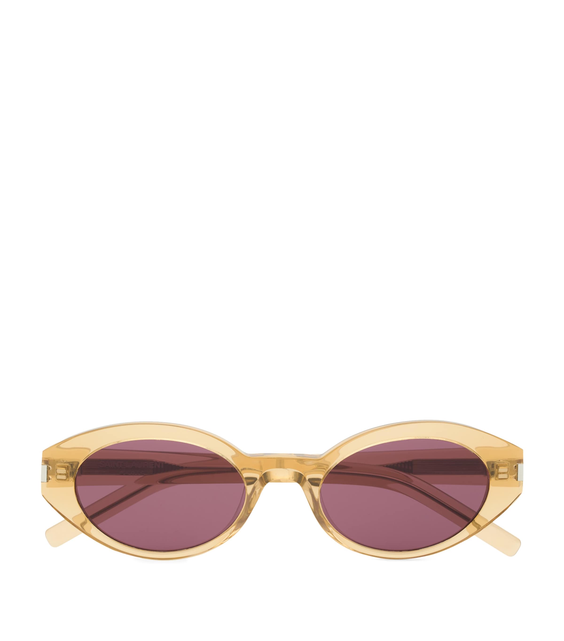 Saint Laurent Acetate Sl 567 Sunglasses In Yellow