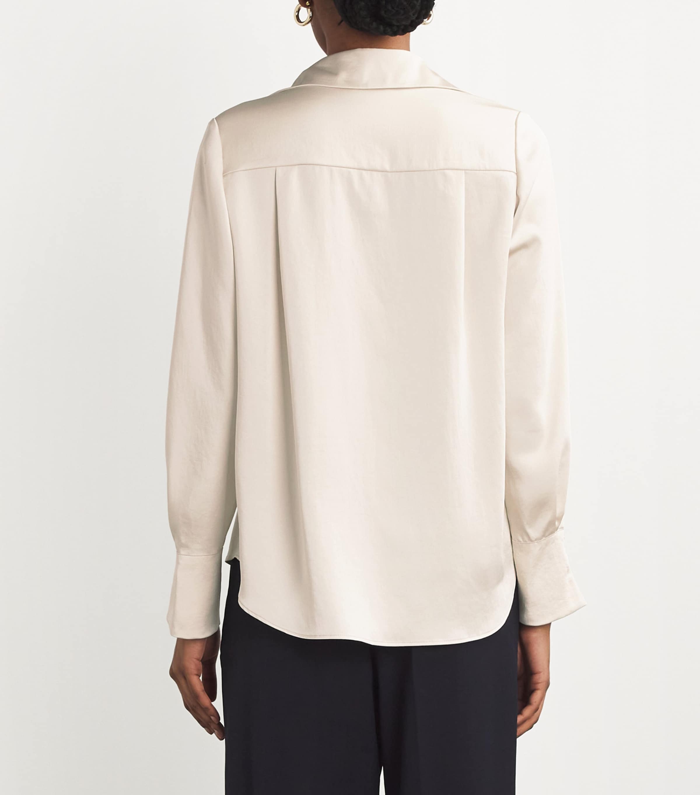 Satin Shirt ICE BEIGE Image 4