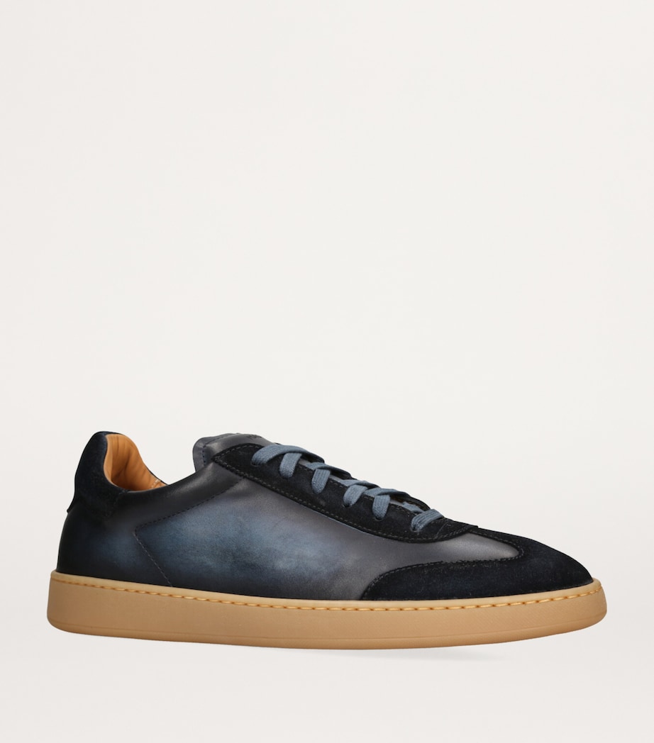 Leather Kaido Sneakers NAVY Image 3