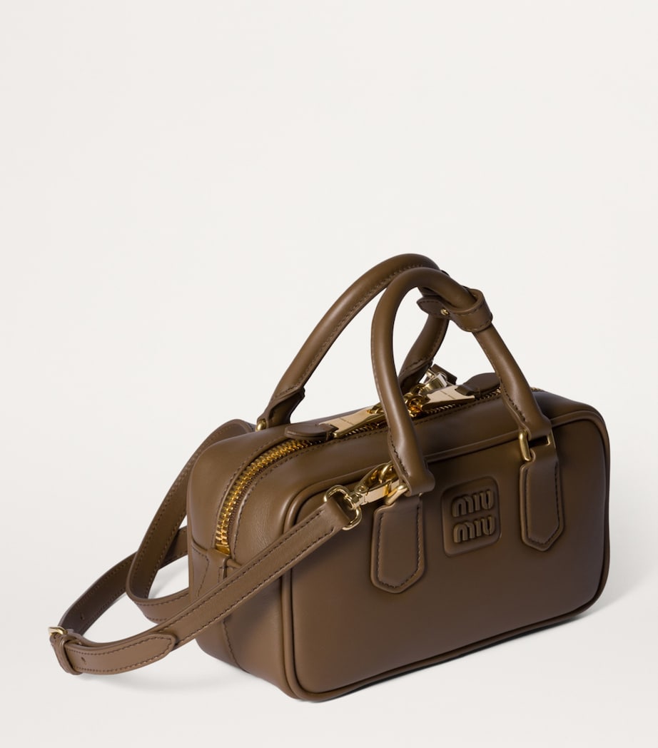 Leather Arcadie Top-Handle Bag F0244 Image 2