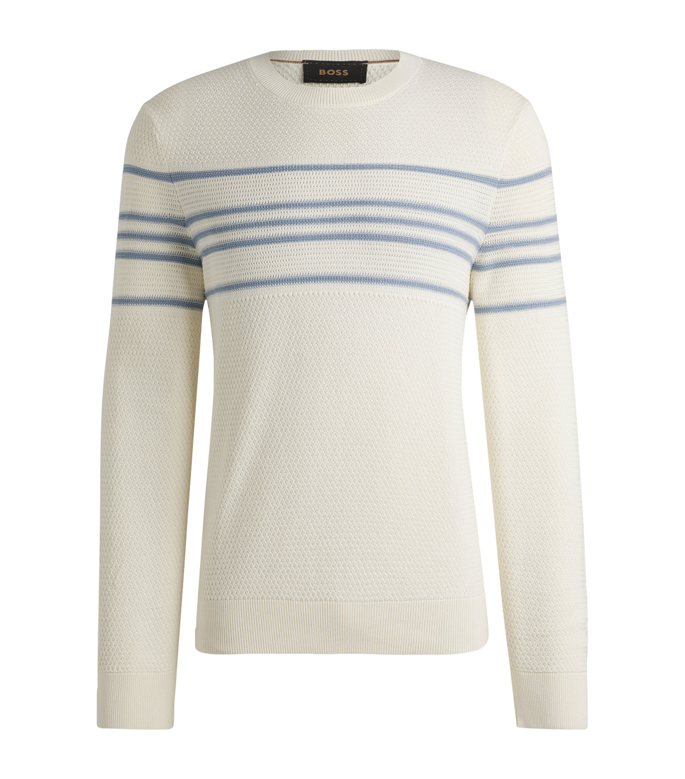 Hugo Boss Silk-cotton Sweater In White