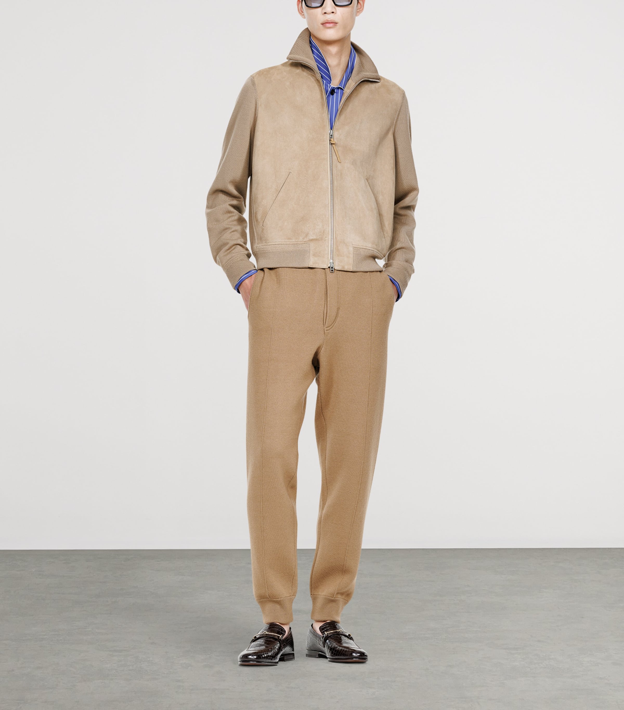 TOM FORD Mens Virgin Wool Zip-Up Sweater Jbq Image 2