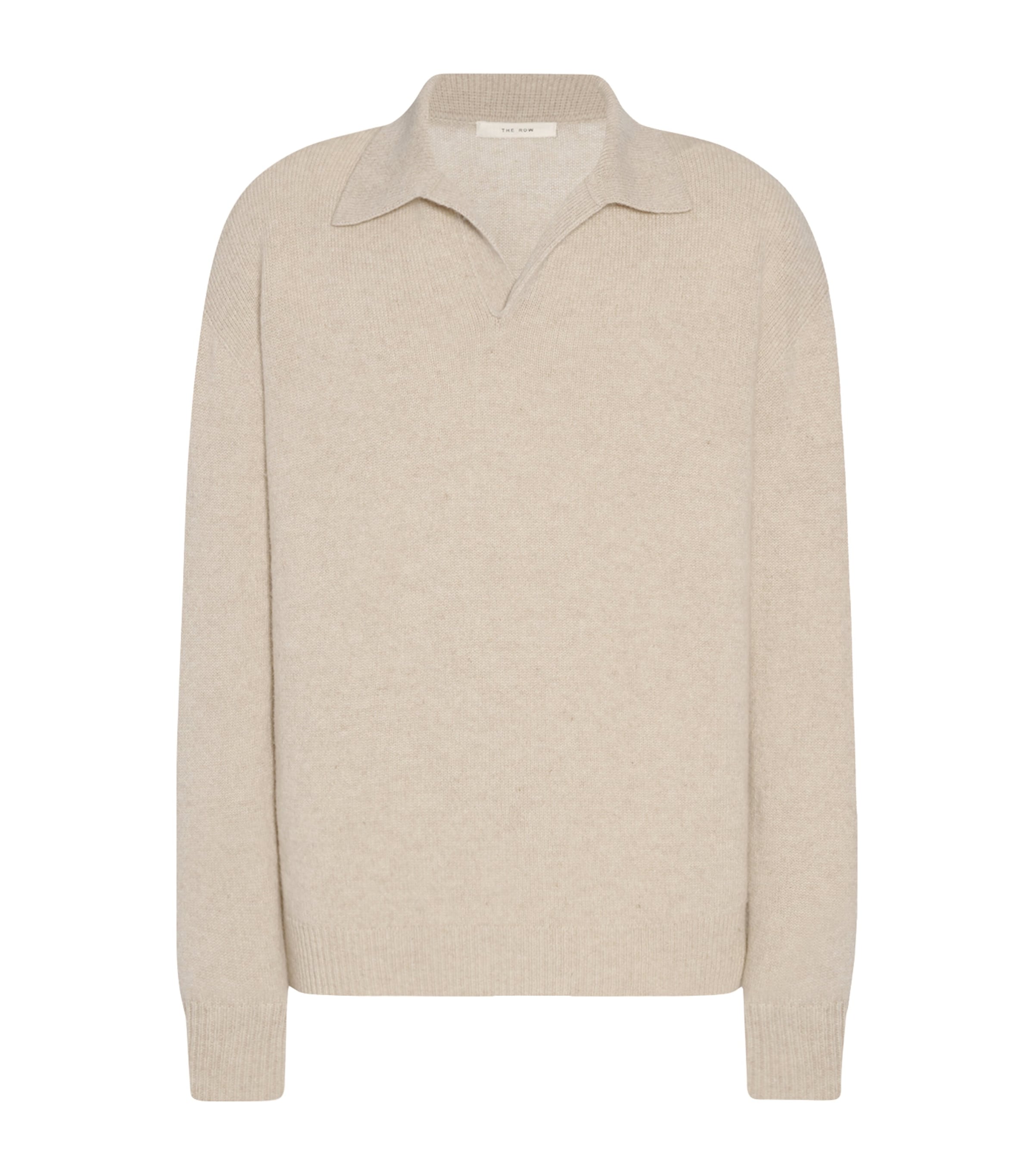 The Row Polo Leach In Cashmere Sabbia  Uomo In Nude