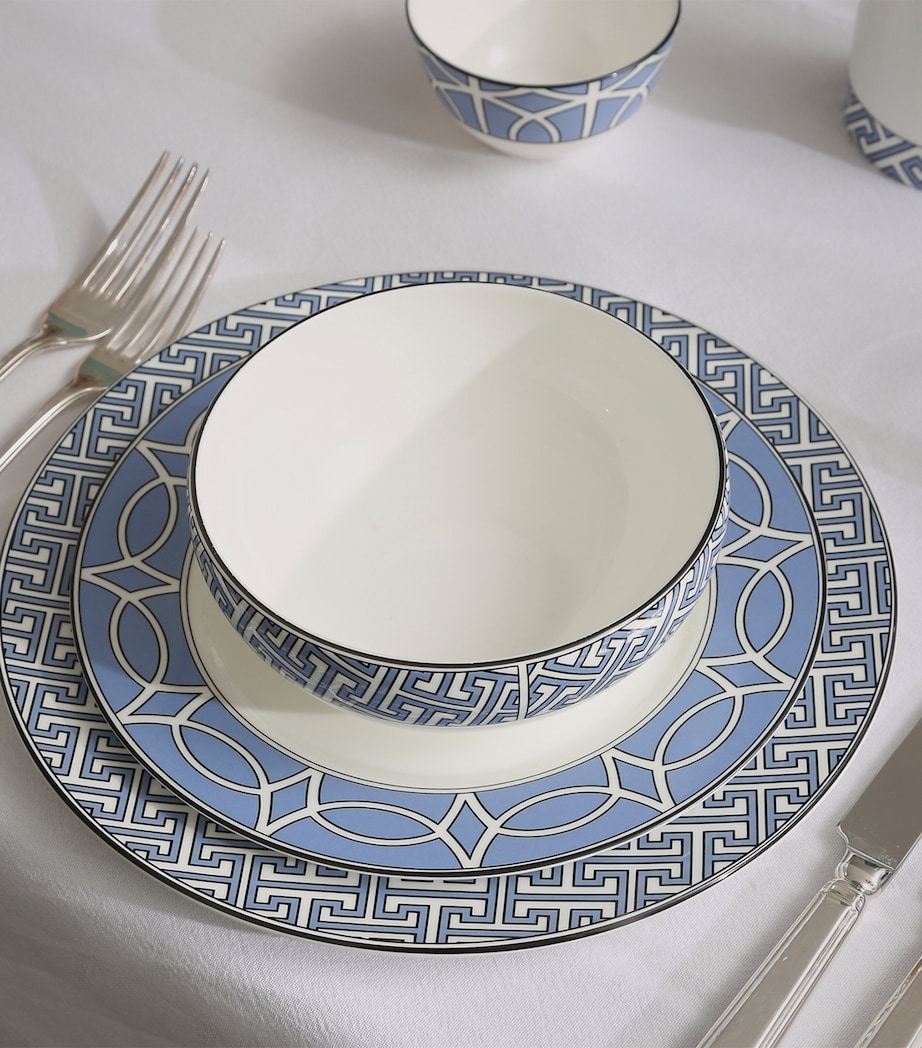 Set of 2 Loop Dessert Plates (21cm) BLUE Image 3