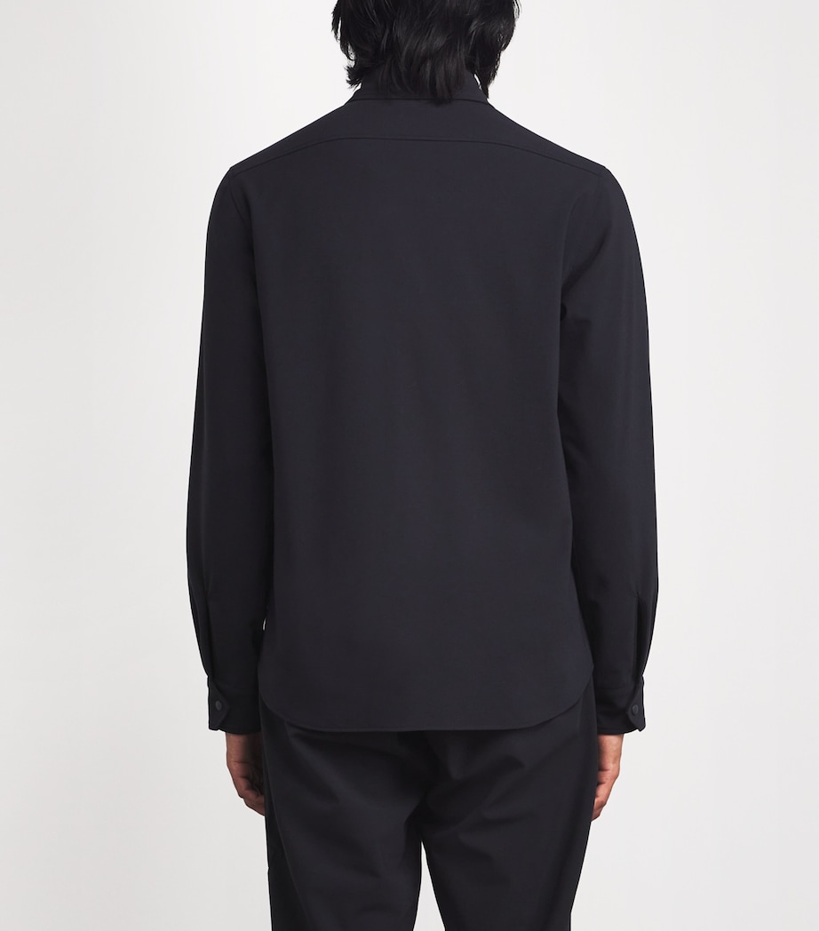 Technical Stud-Fastened Overshirt 01098 - NAVY Image 4