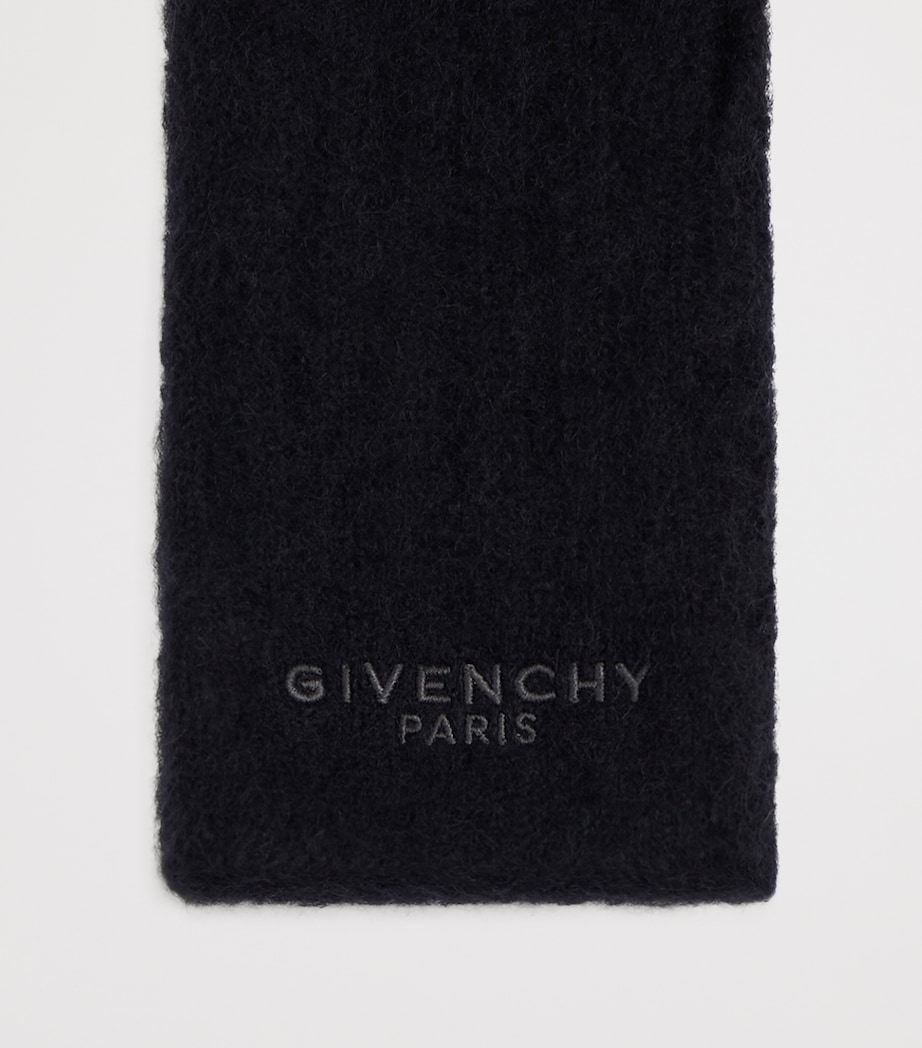Givenchy Alpaca-Blend Logo Mittens Image 2