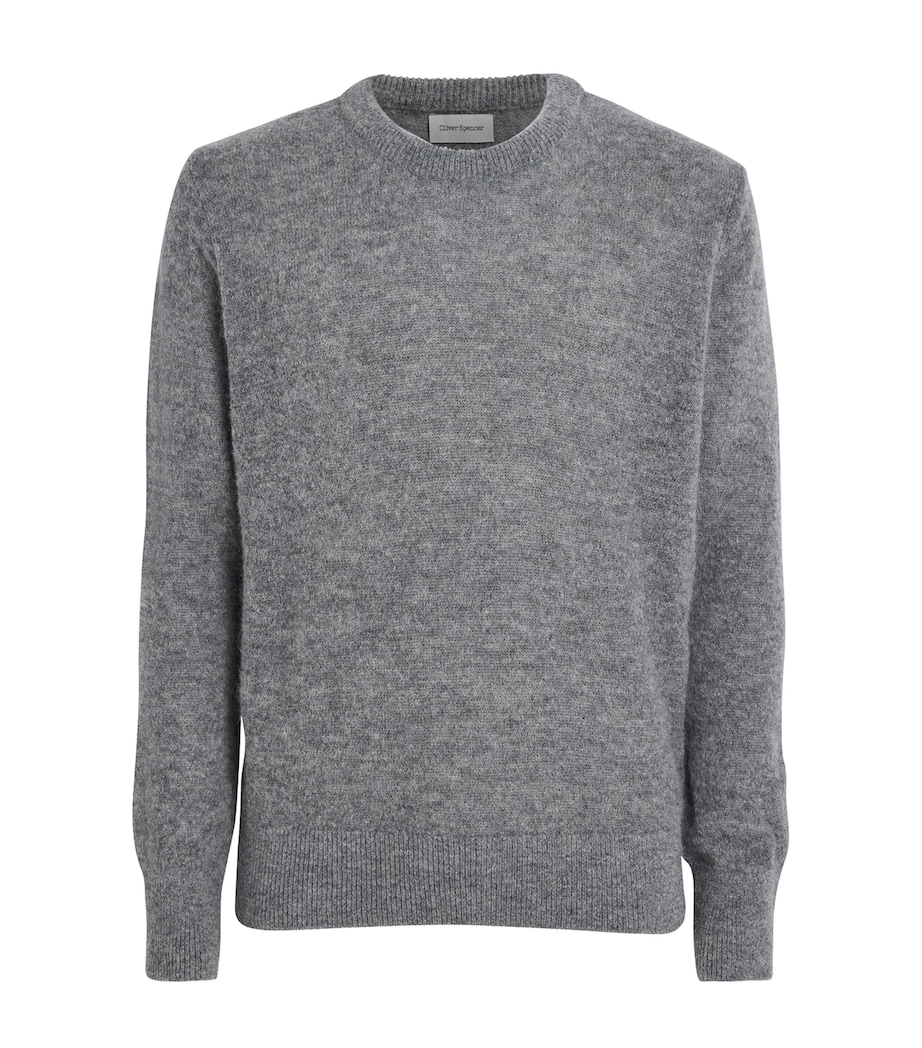 Alpaca-Merino-Blend Blenheim Sweater MID GREY Image 1