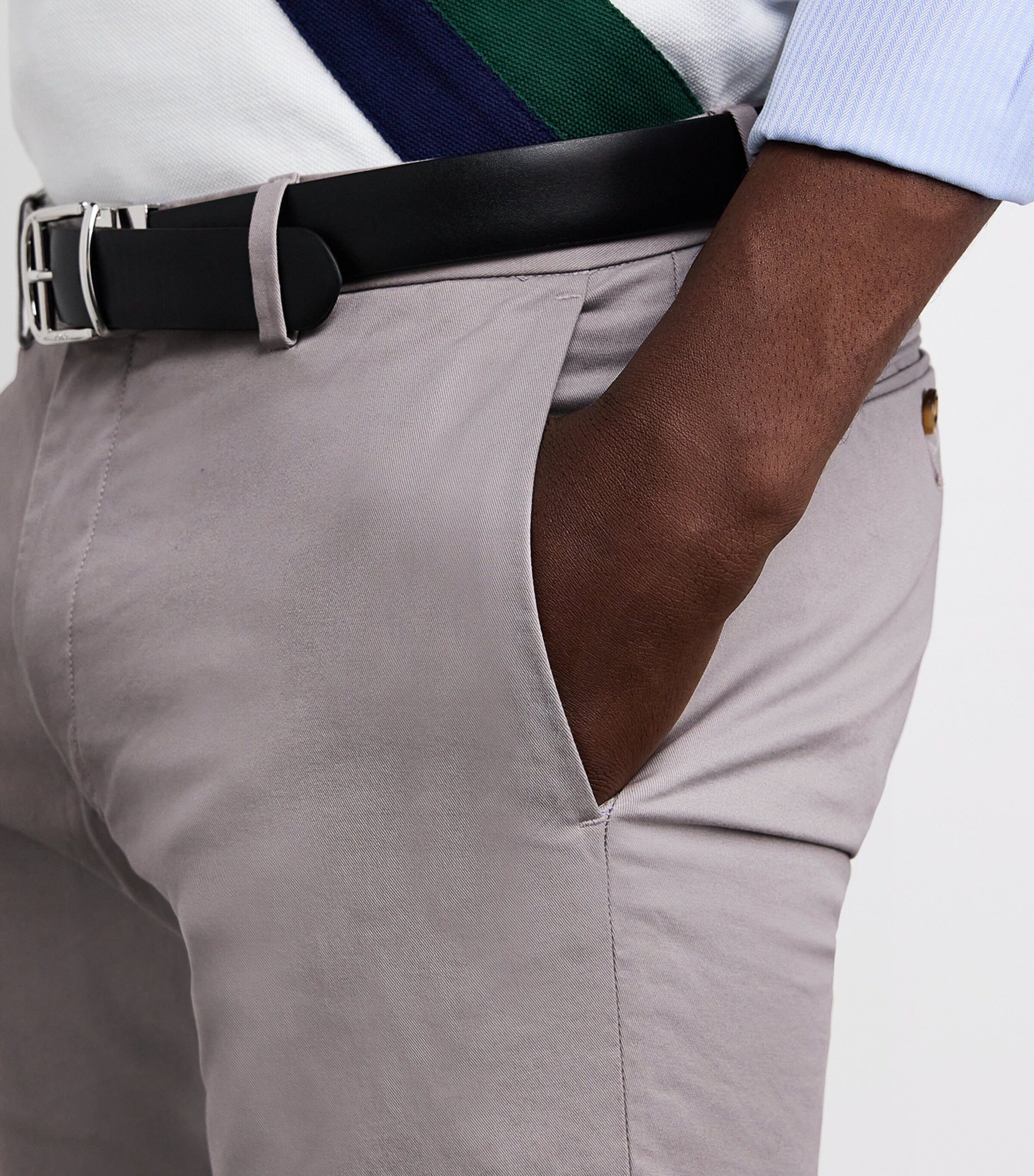 Polo Ralph Lauren Mens Stretch-Cotton Slim Chinos Grey Image 6