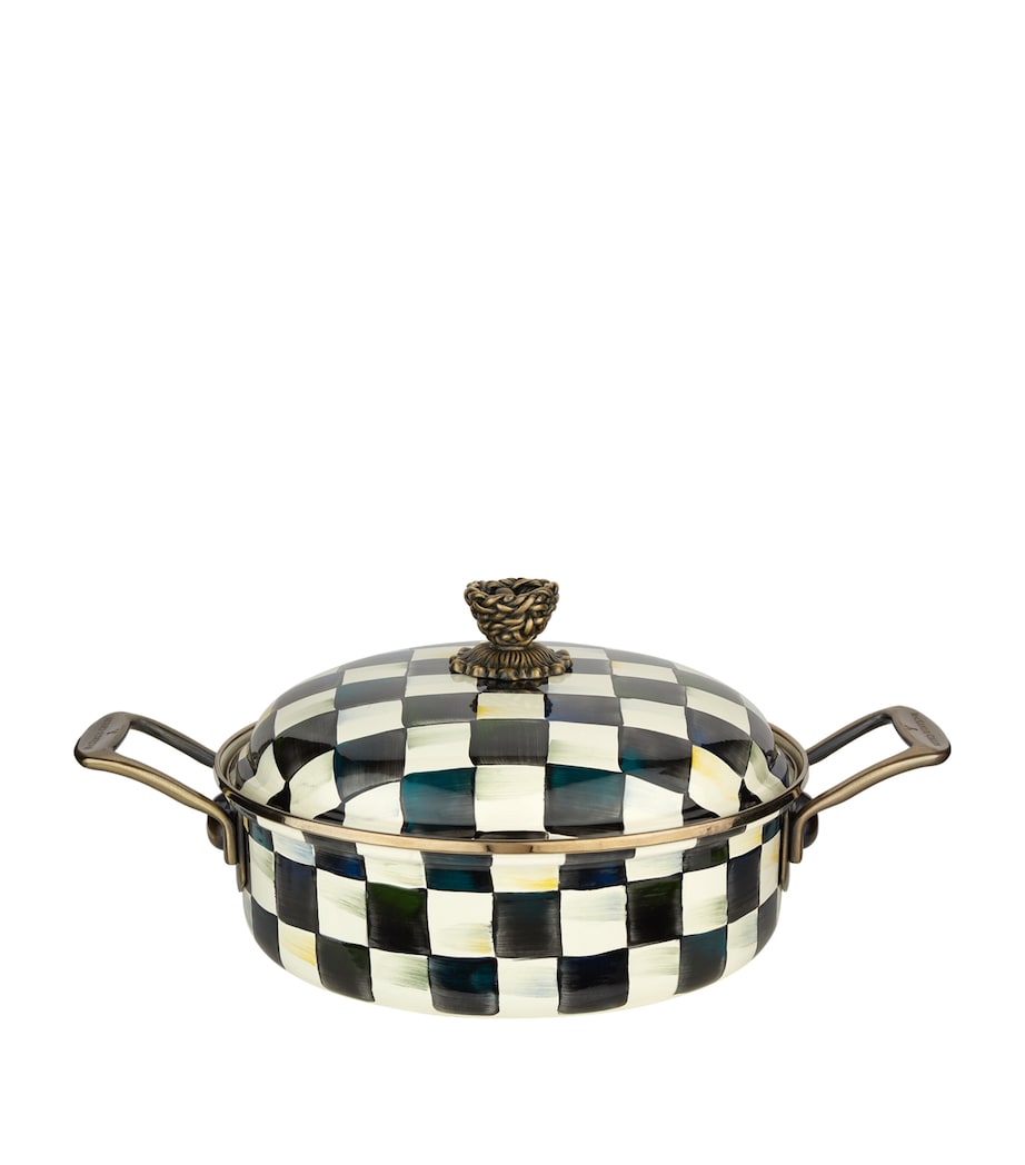 Courtly Check Casserole Dish (26cm) BLACK Image 1
