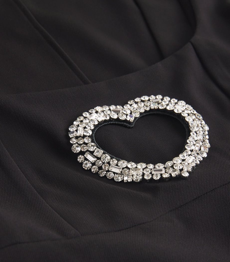 Embellished Heart Maxi Dress BLACK Image 5